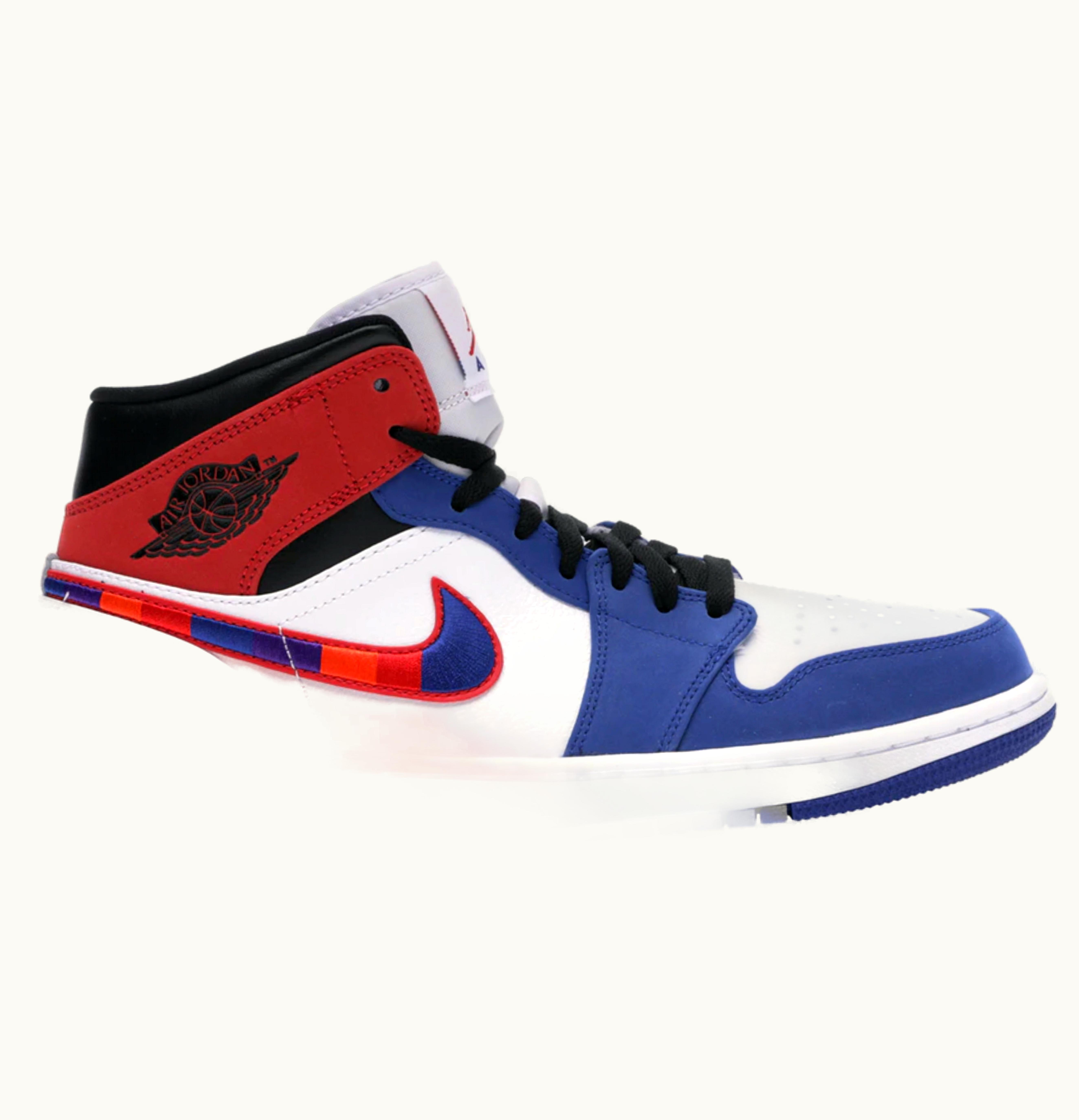 Jordan Air Jordan 1 Mid Multi Color Swoosh