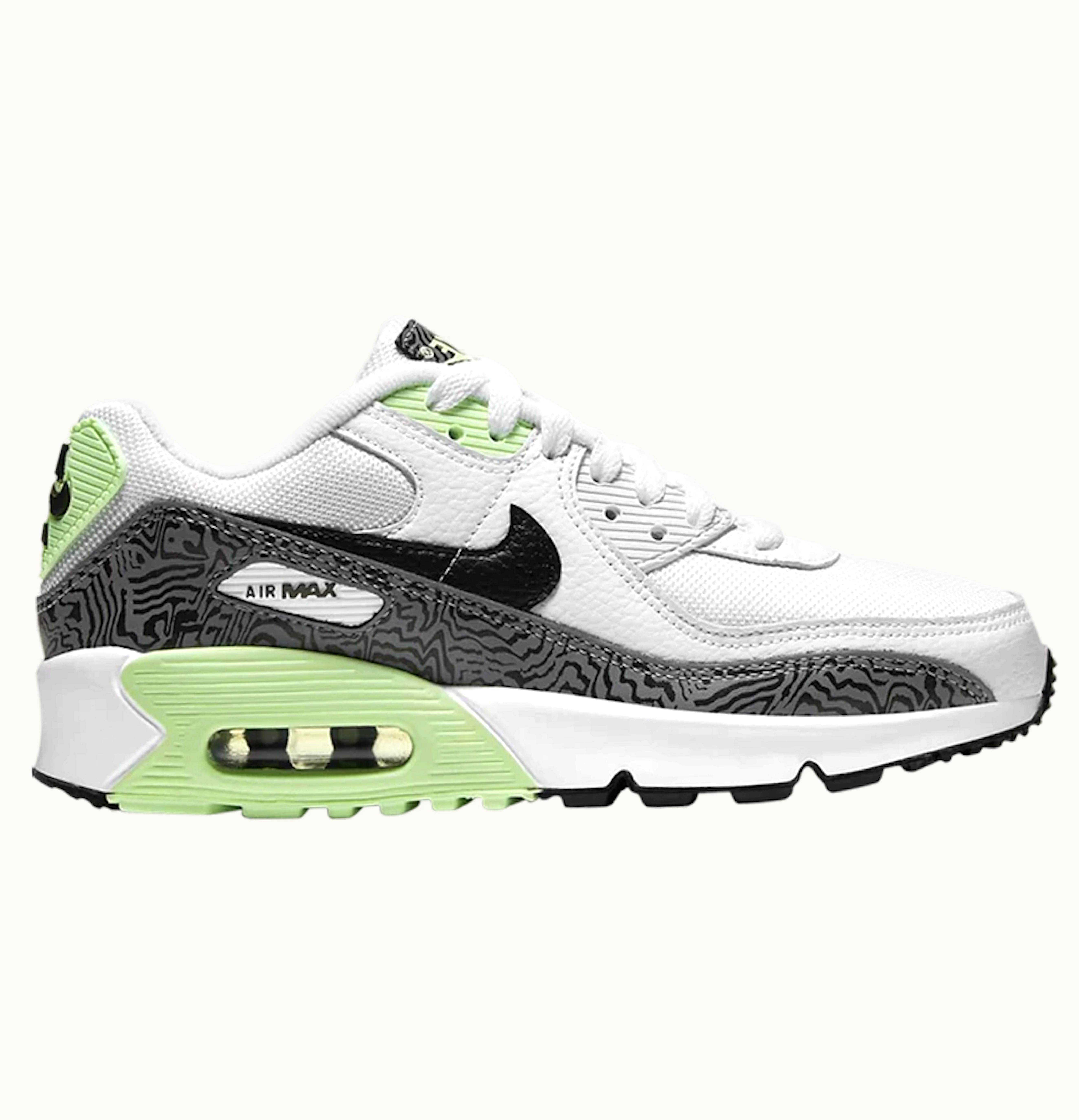 Nike Nike Air Max 90 White Grey Volt GS