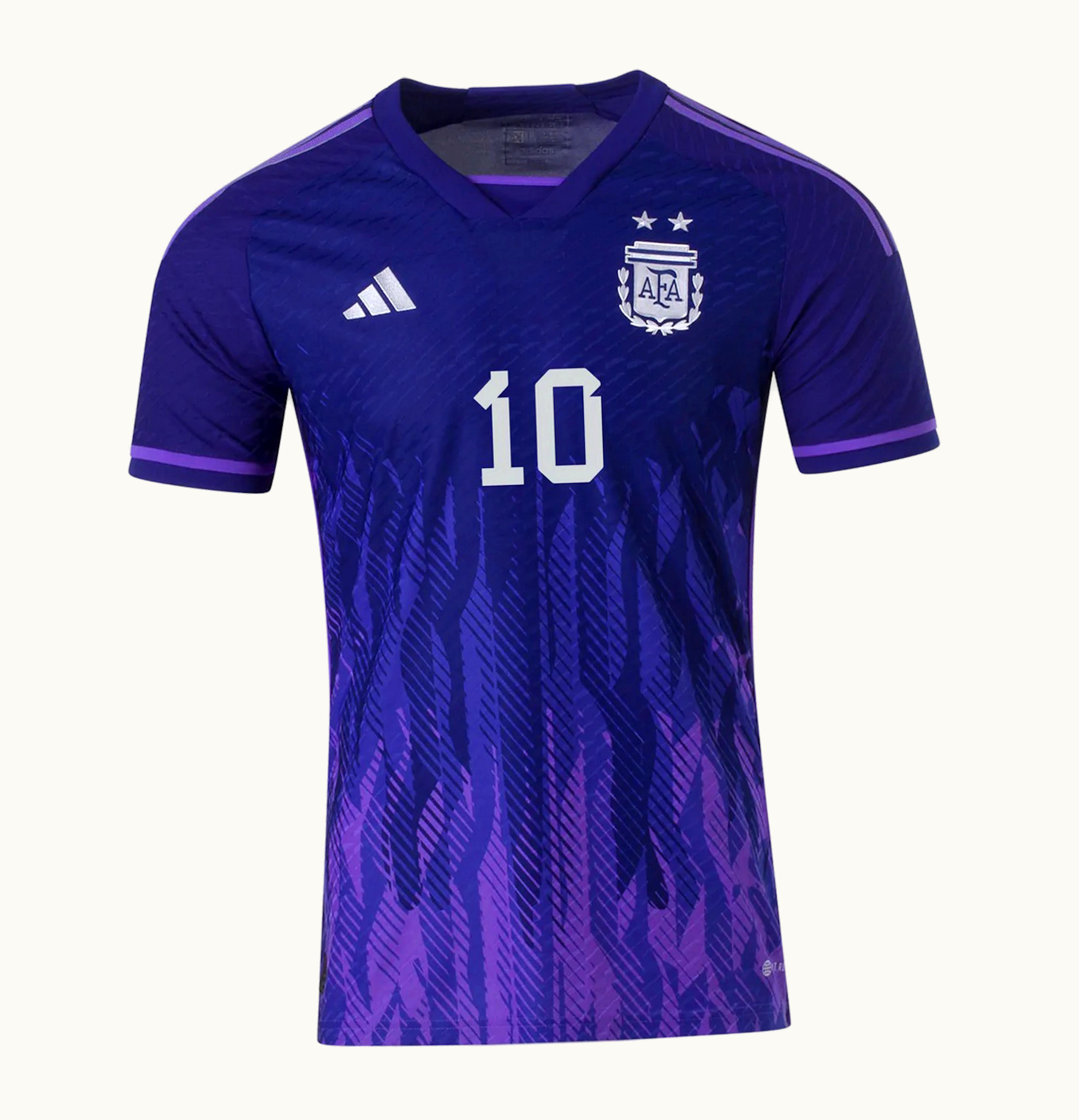 Adidas adidas Argentina 2022 23 Authentic Messi Away Jersey Legacy Indigo Purple Rush