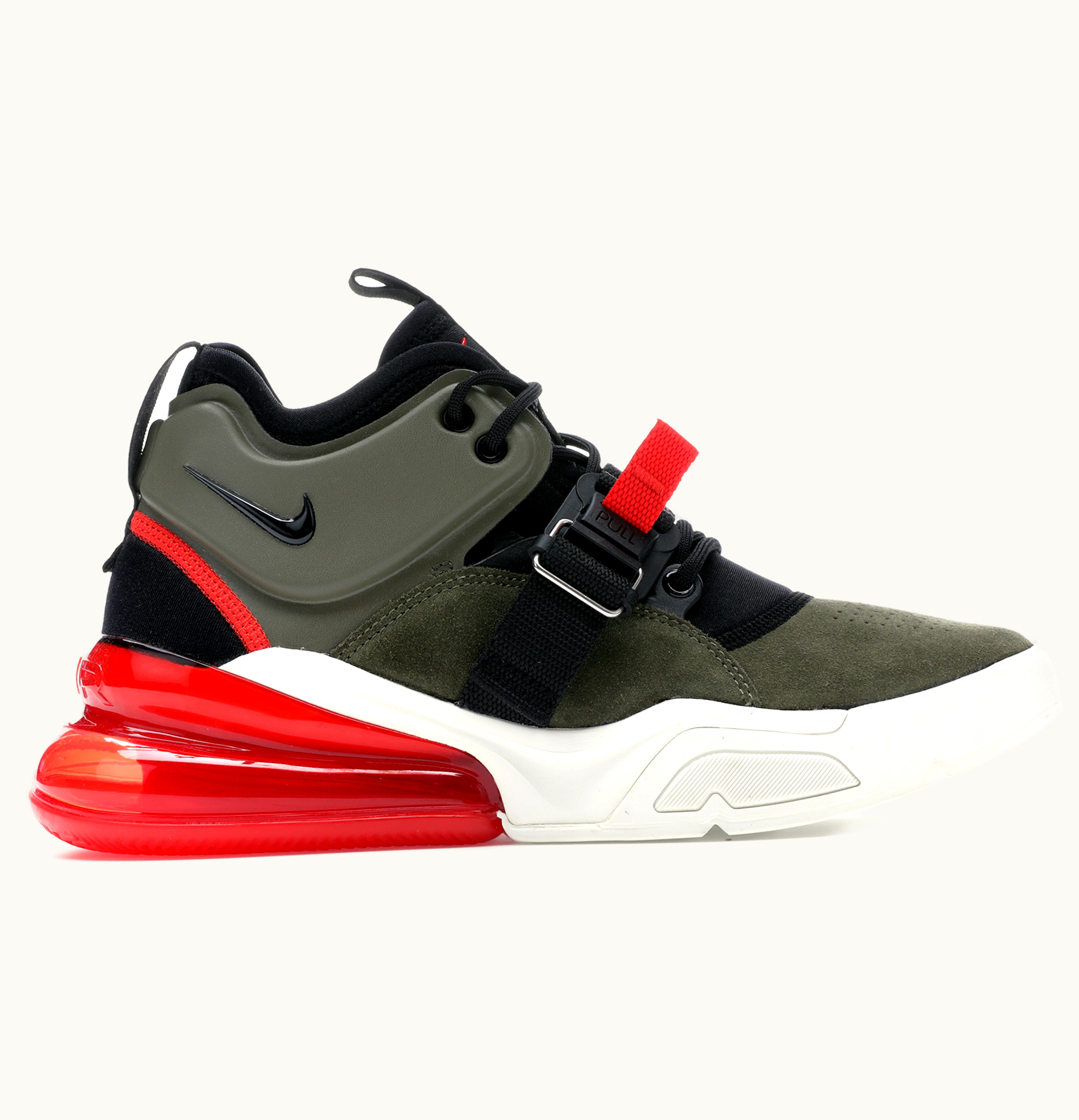 Nike Nike Air Force 270 Medium Olive Challenge Red