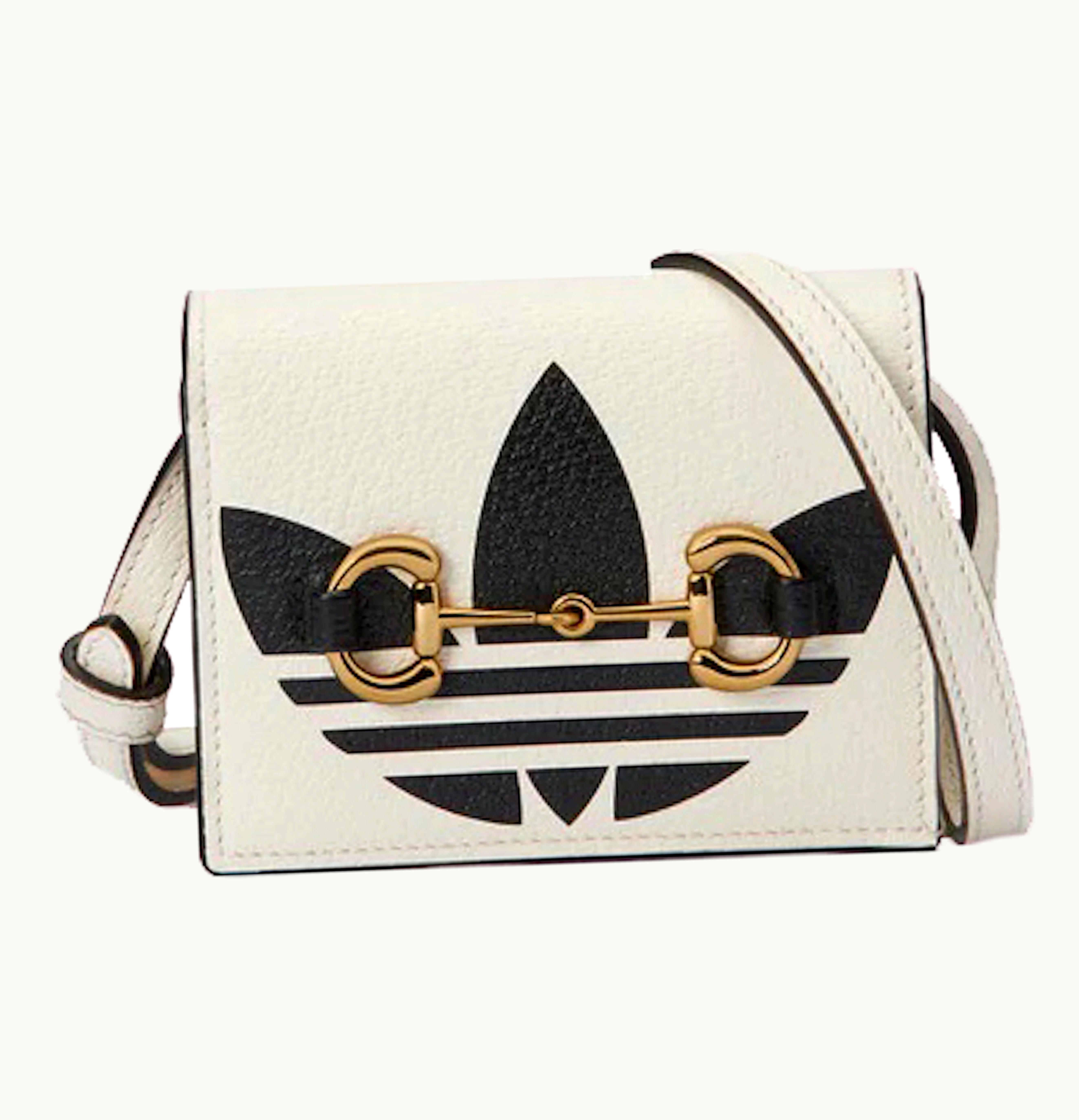 Gucci Gucci x adidas Card Case With Horsebit White Black