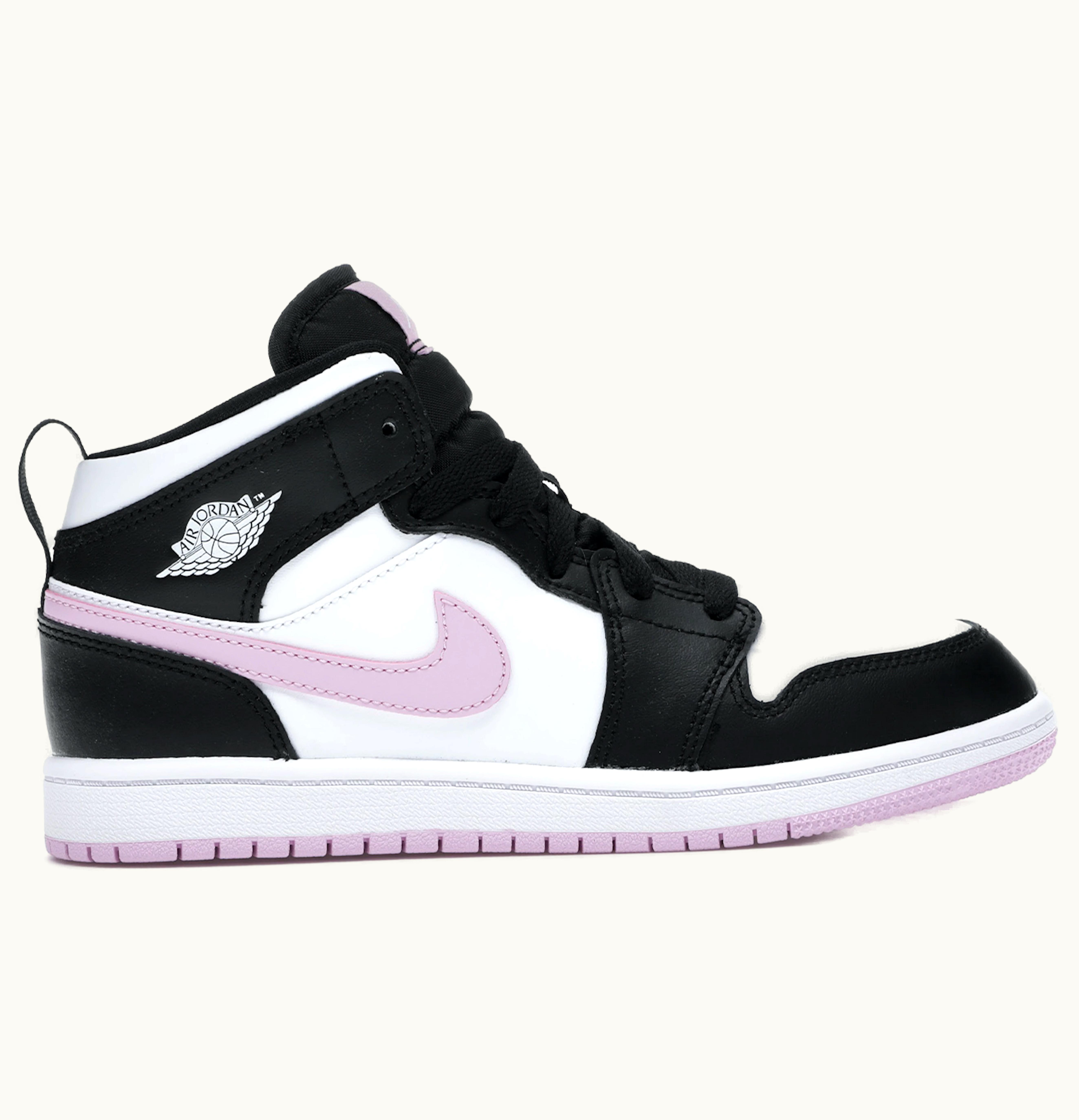Jordan Air Jordan 1 Mid White Black Light Arctic Pink PS
