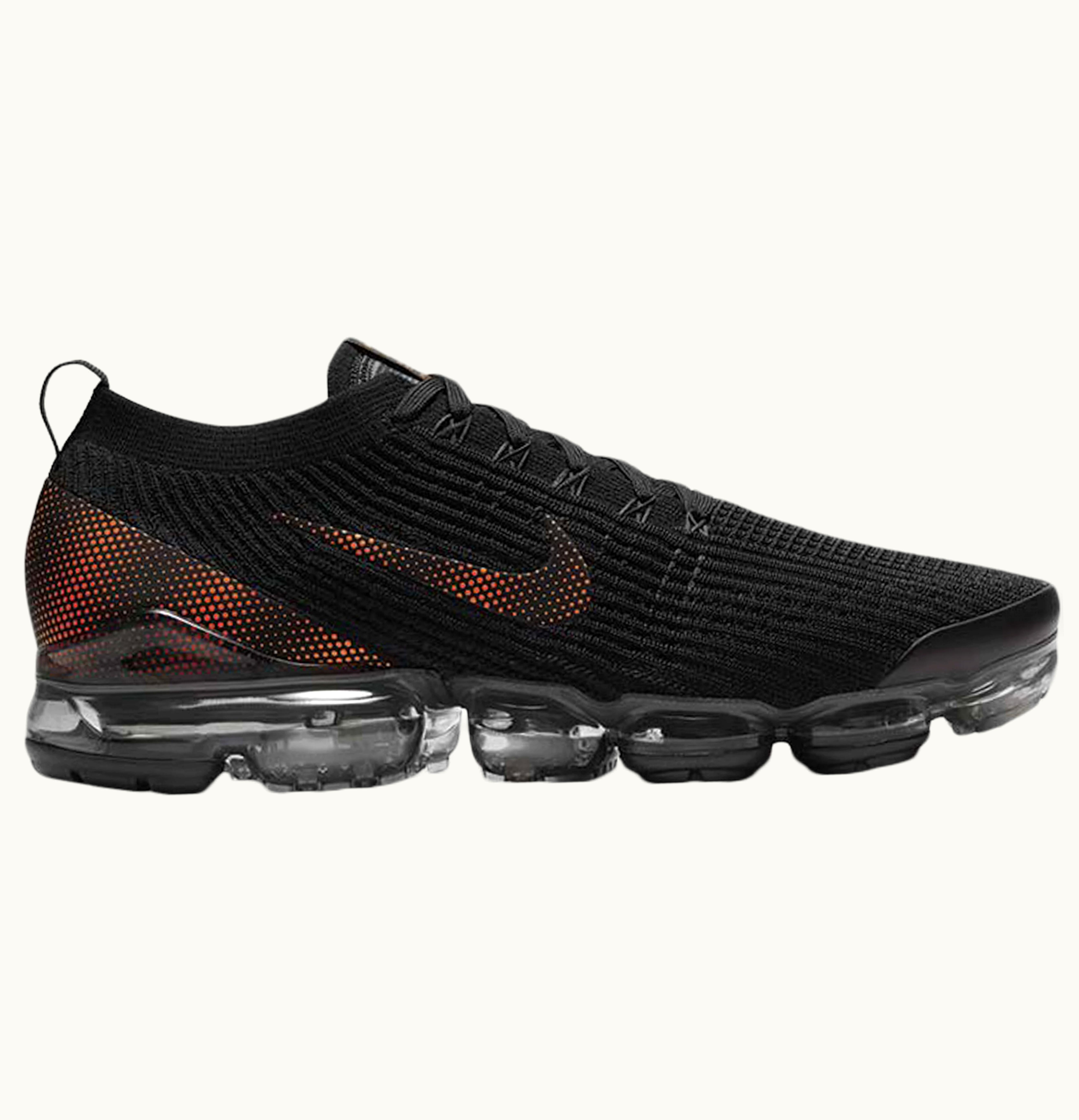 Nike Nike Air VaporMax Flyknit 3 Black Total Orange Dark Smoke Grey