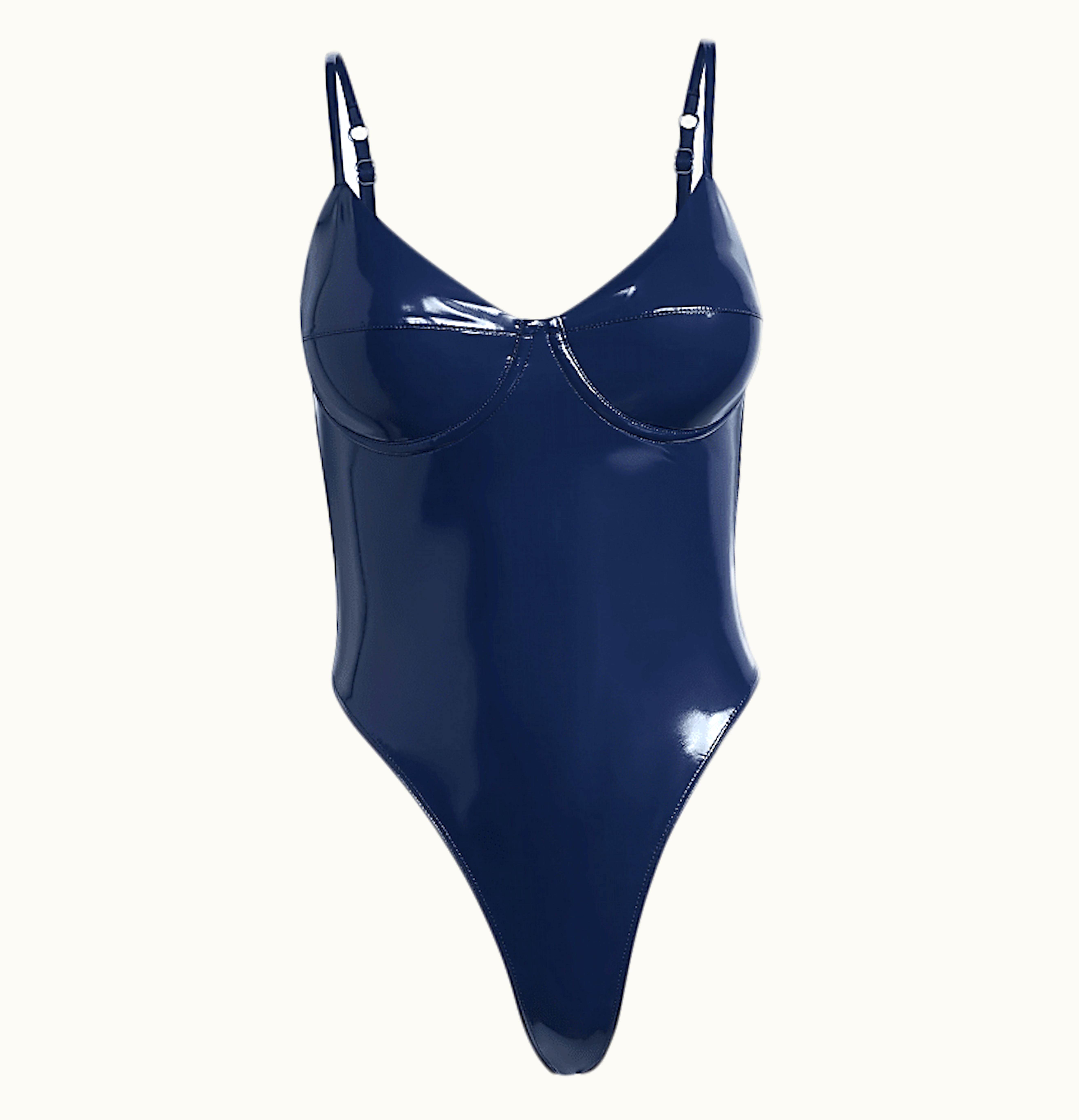Adidas adidas Ivy Park Halls of Ivy Latex Bodysuit Dark Blue