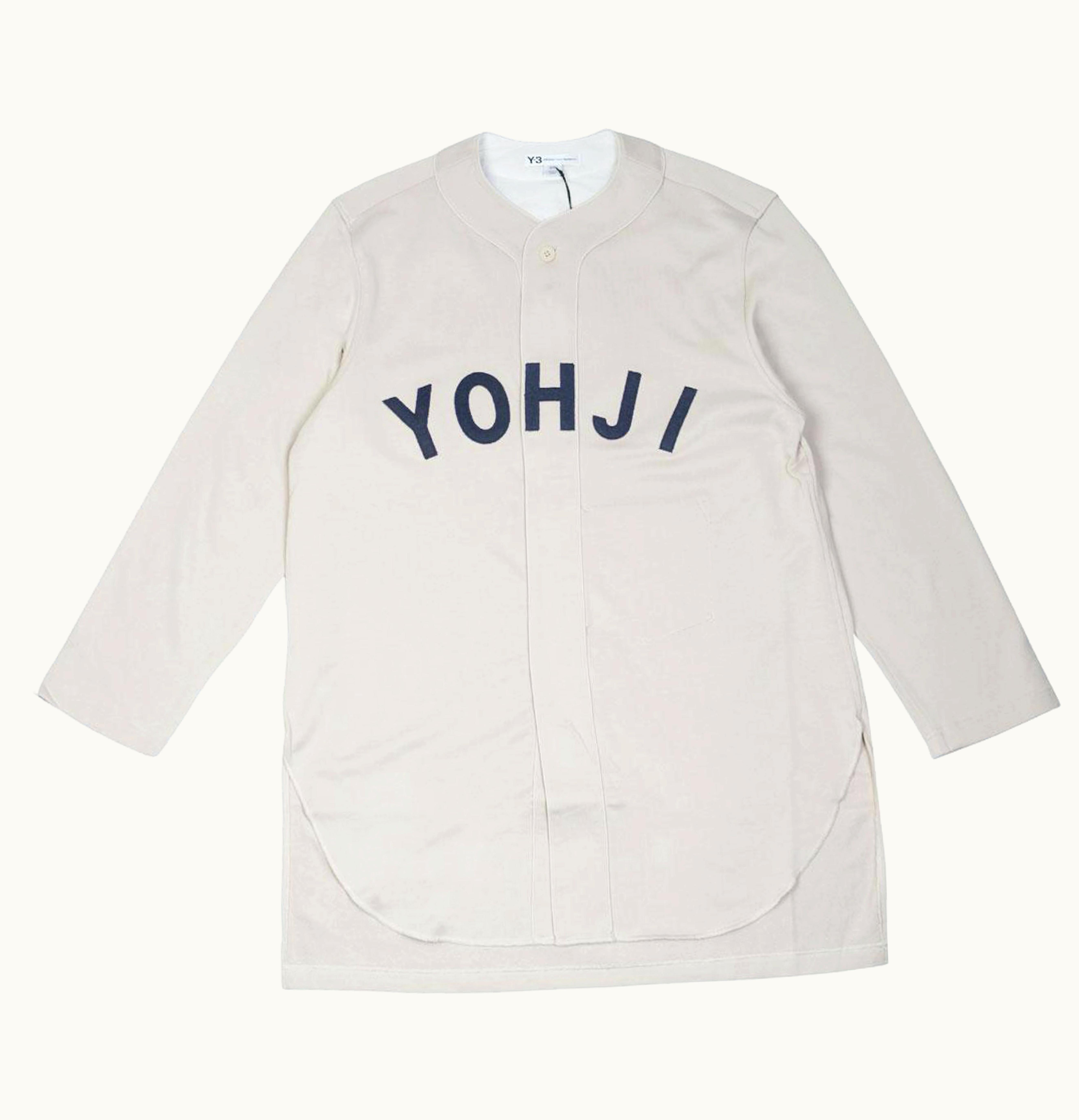 Adidas adidas Y 3 FT Yohji Letters Baseball Shirt Beige Ecru