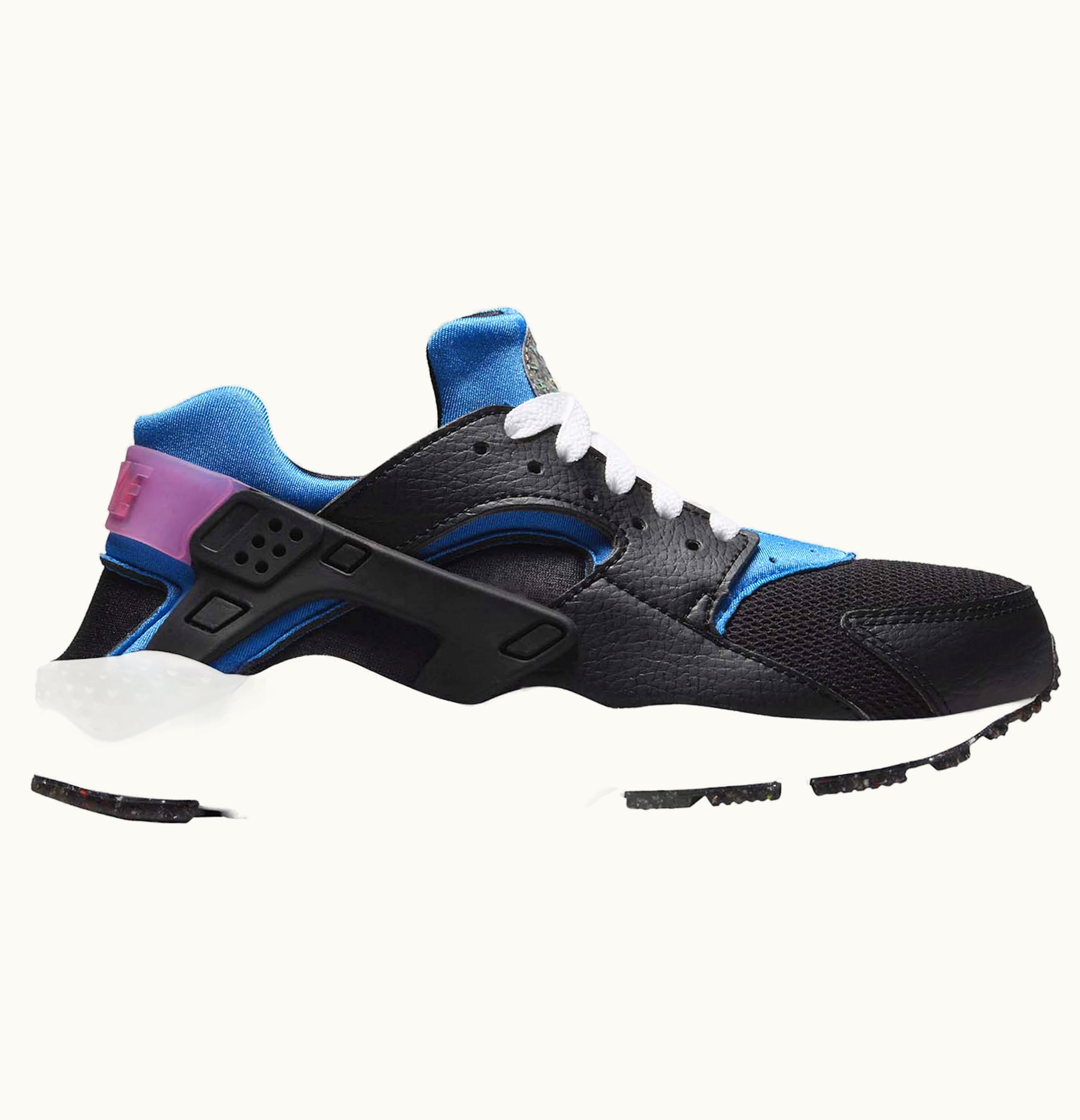 Nike Nike Air Huarache Run Black Photo Blue Active Pink GS