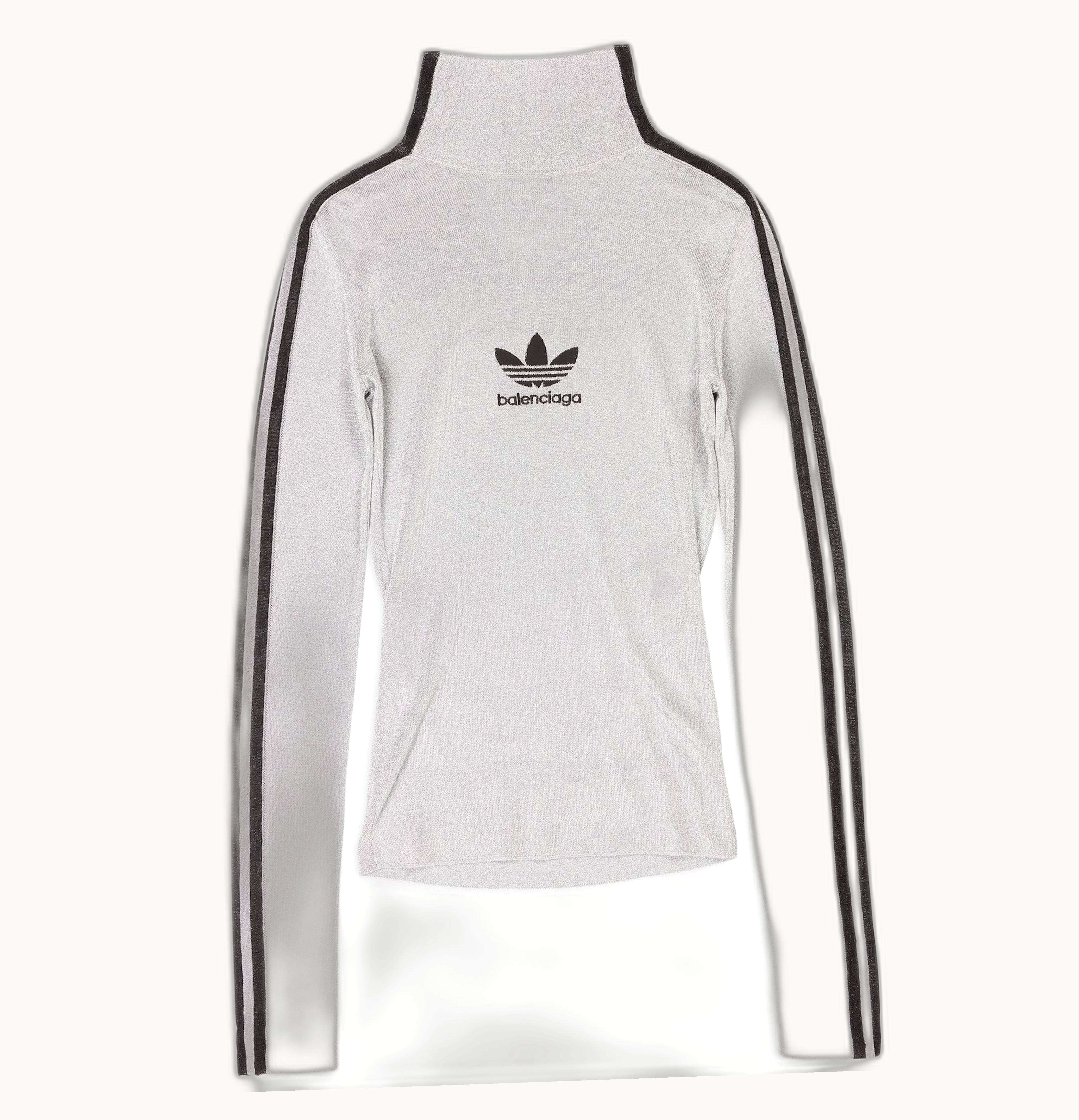 Balenciaga Balenciaga x adidas Athletic Mock Neck Silver