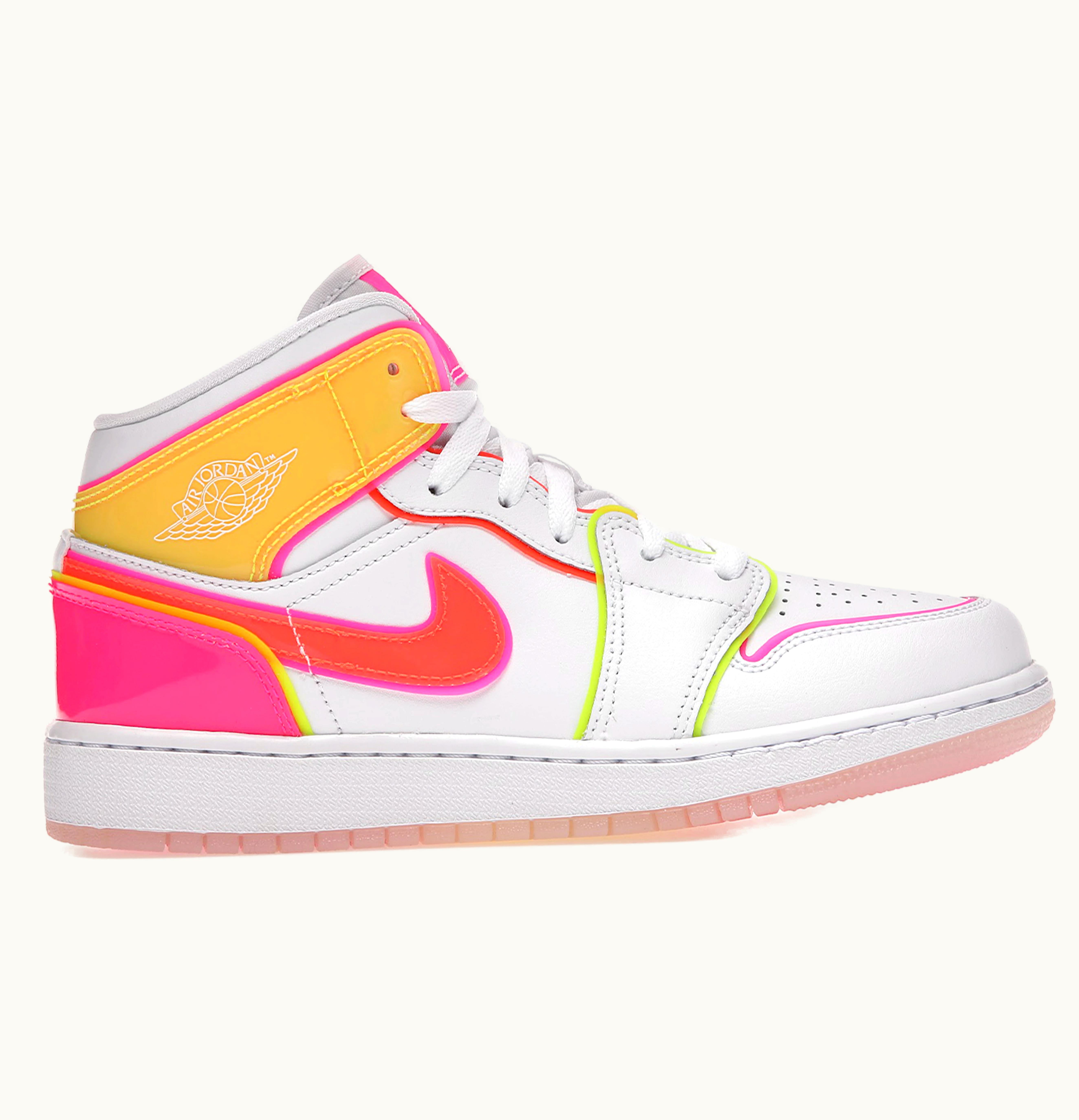 Jordan Air Jordan 1 Mid Edge Glow GS