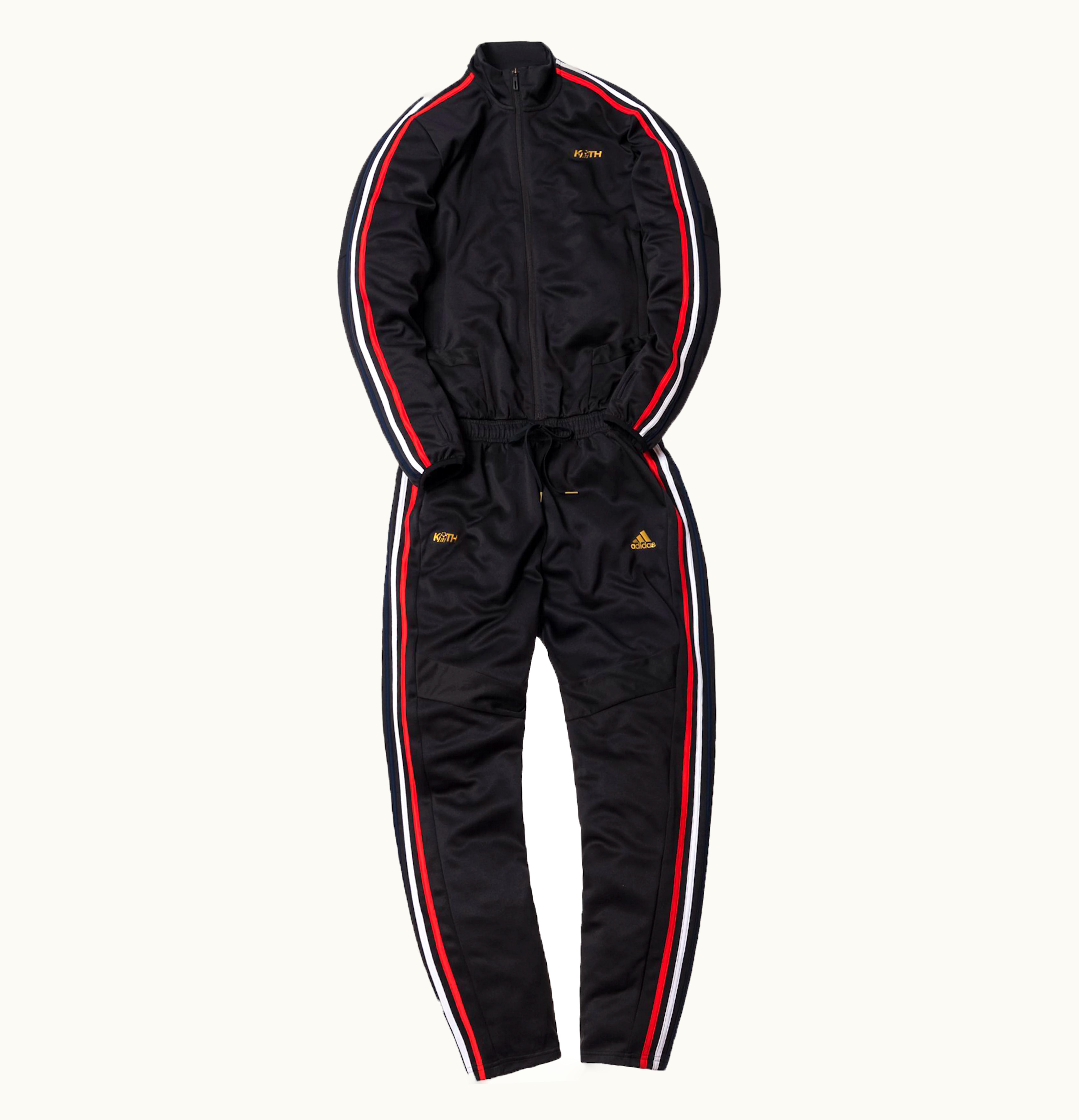 Kith Kith x adidas Soccer One Piece Flightsuit Black