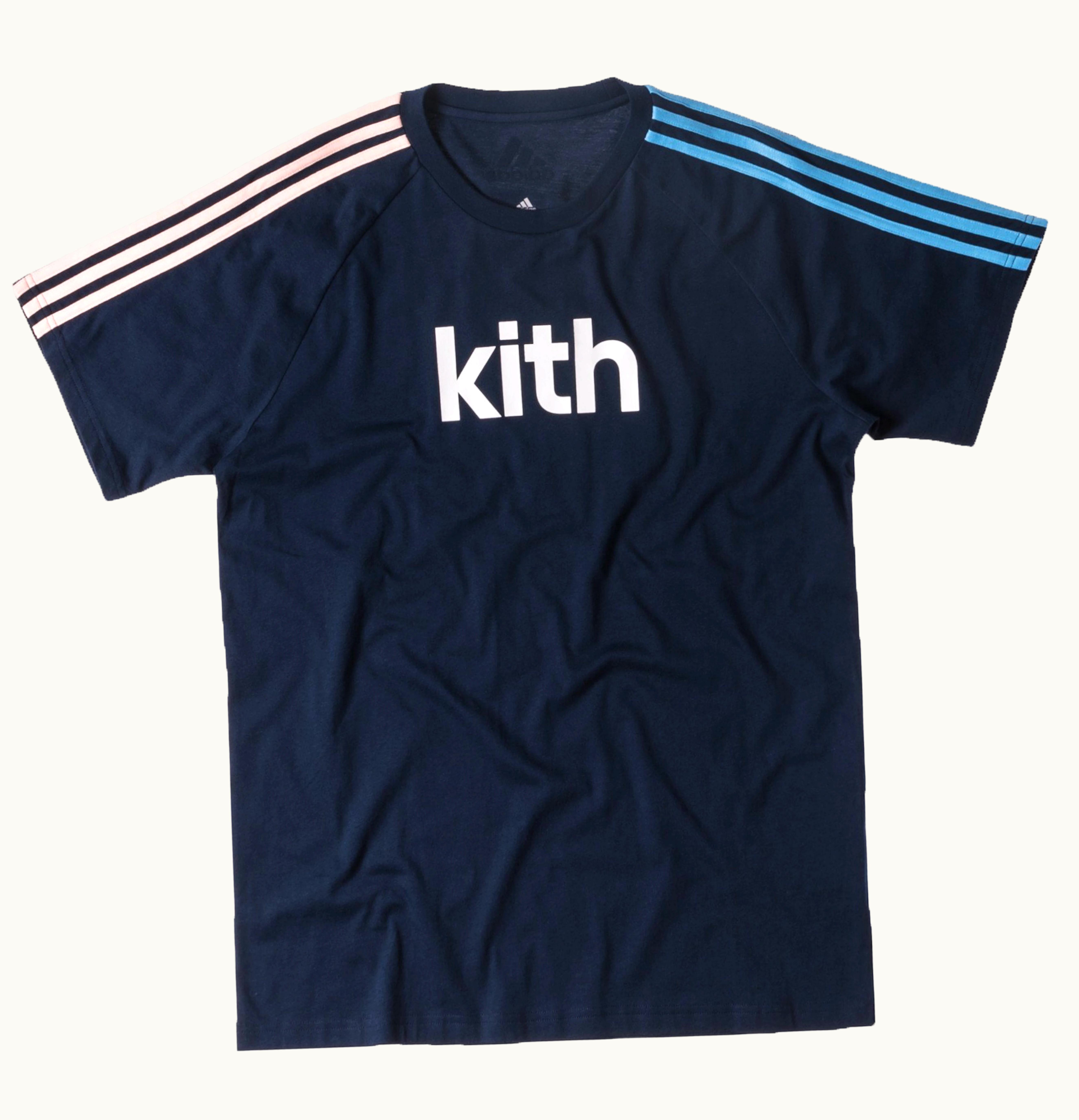 Kith Kith adidas Soccer Flamingos Home Adi Logo Tee Navy