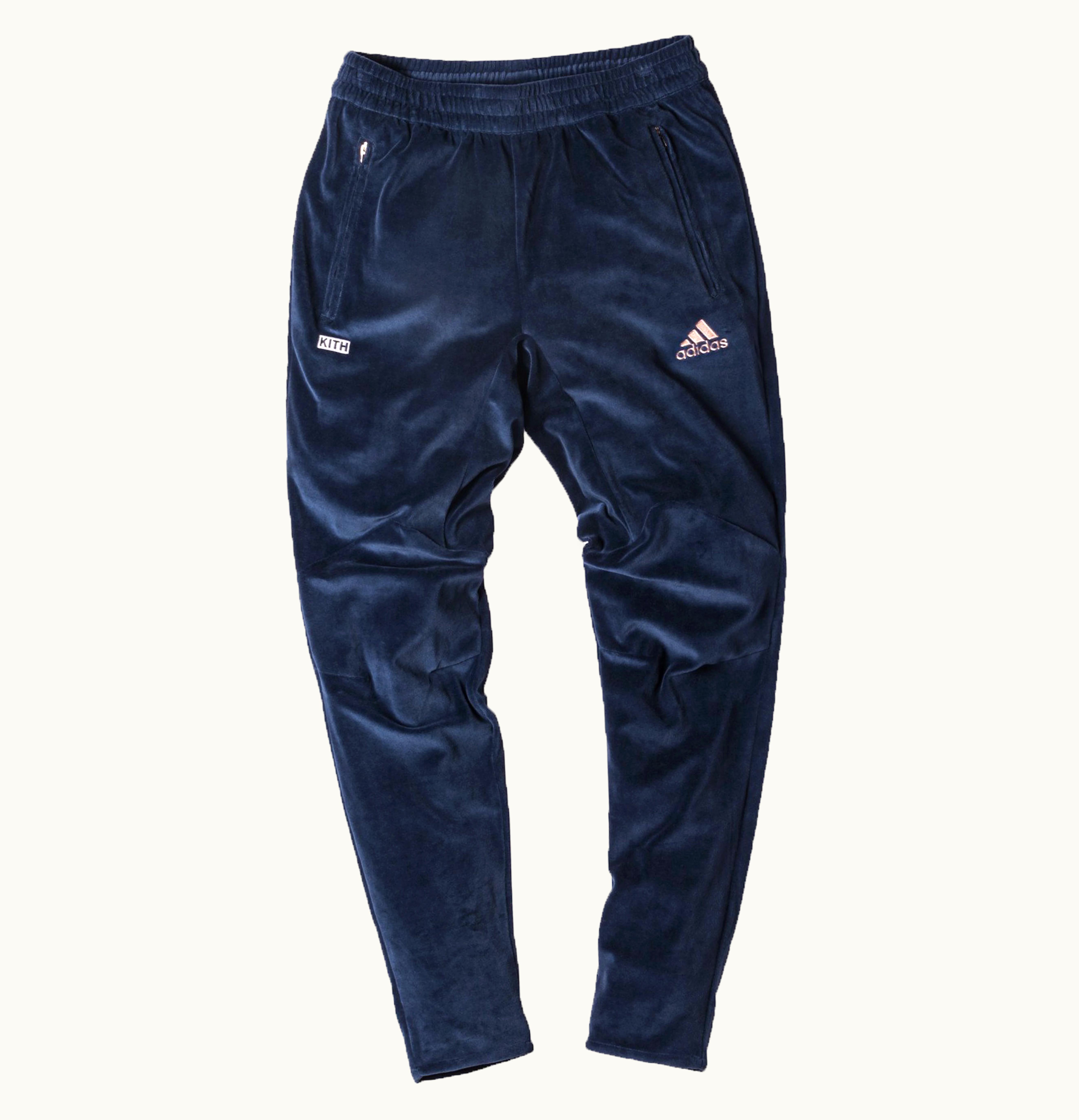 Kith Kith adidas Soccer Flamingos Velour Track Pant Navy