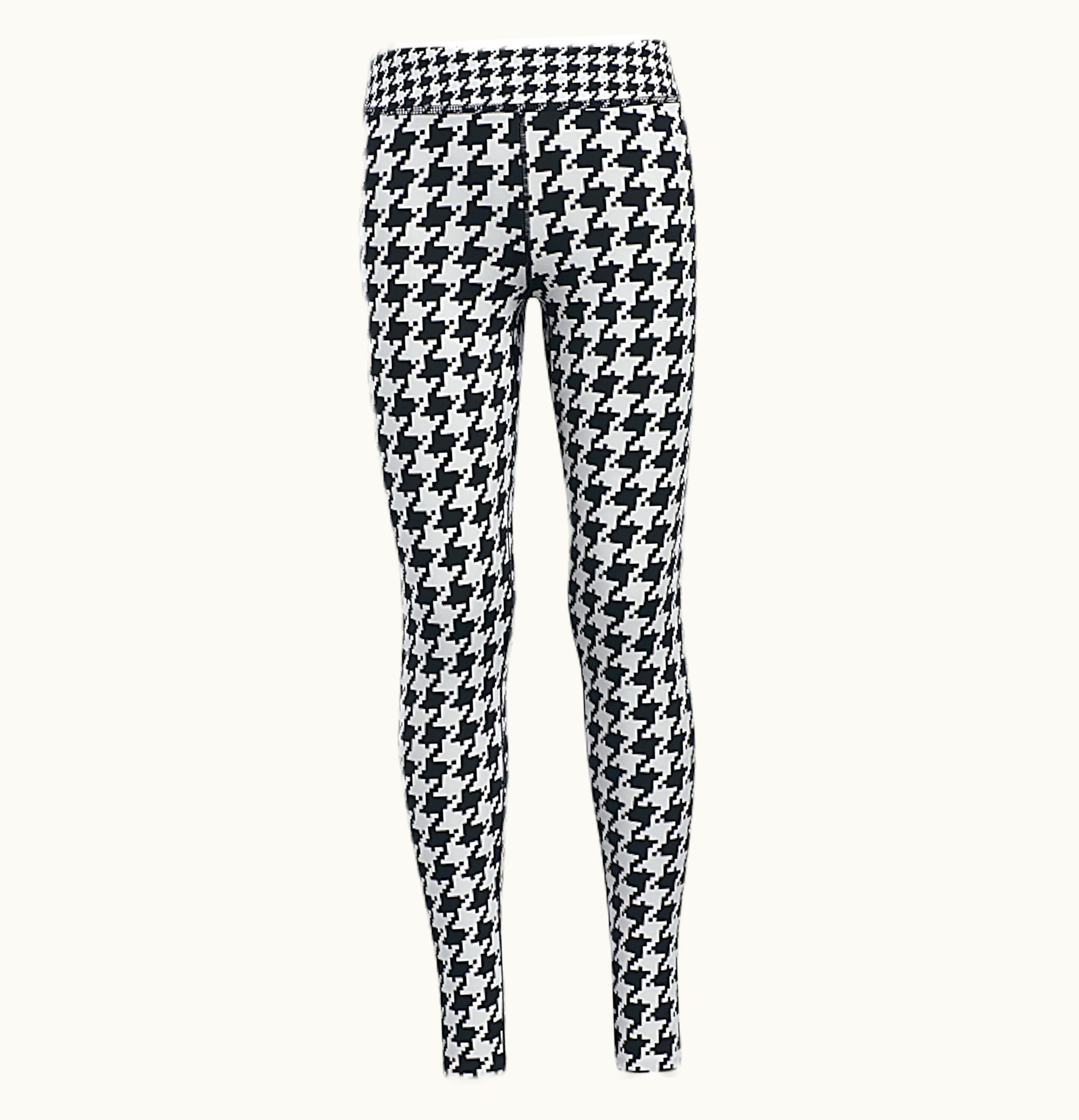 Adidas adidas Ivy Park Halls of Ivy Kids Houndstooth Tights Clear Grey Black