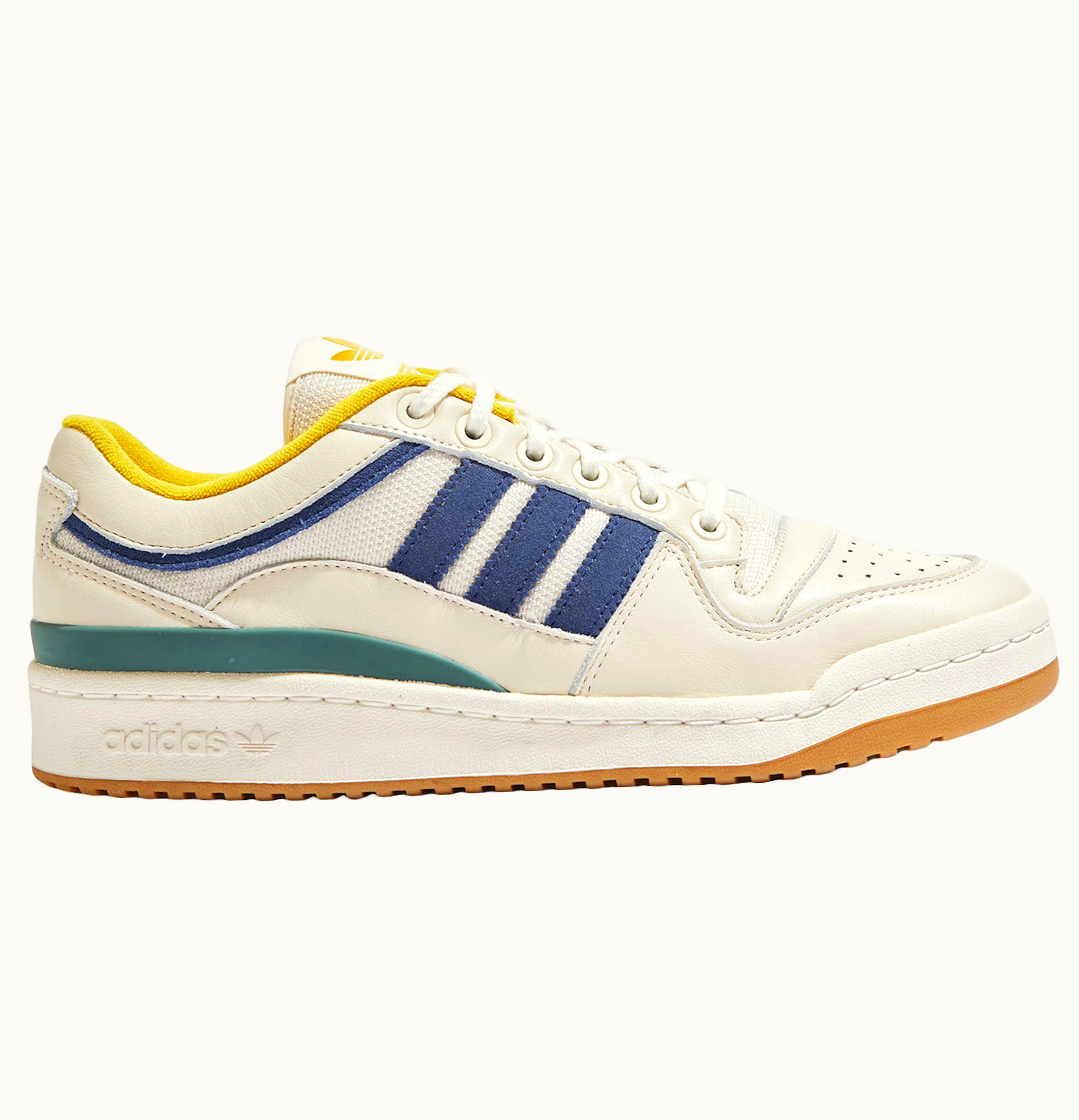 Adidas adidas Forum Low Wood Wood Off White Electric Blue Mustard Yellow