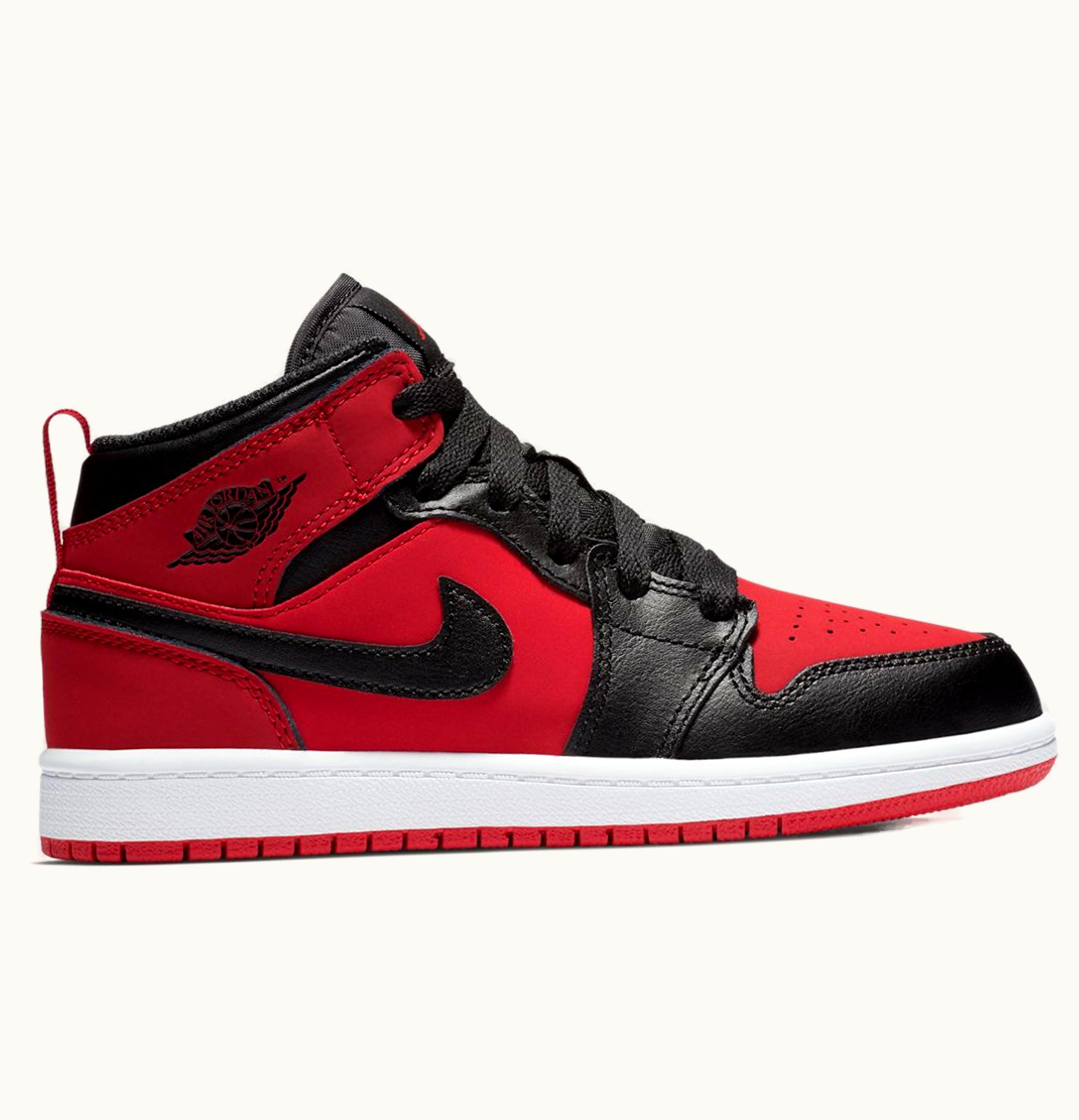 Jordan Air Jordan 1 Mid Gym Red Black PS