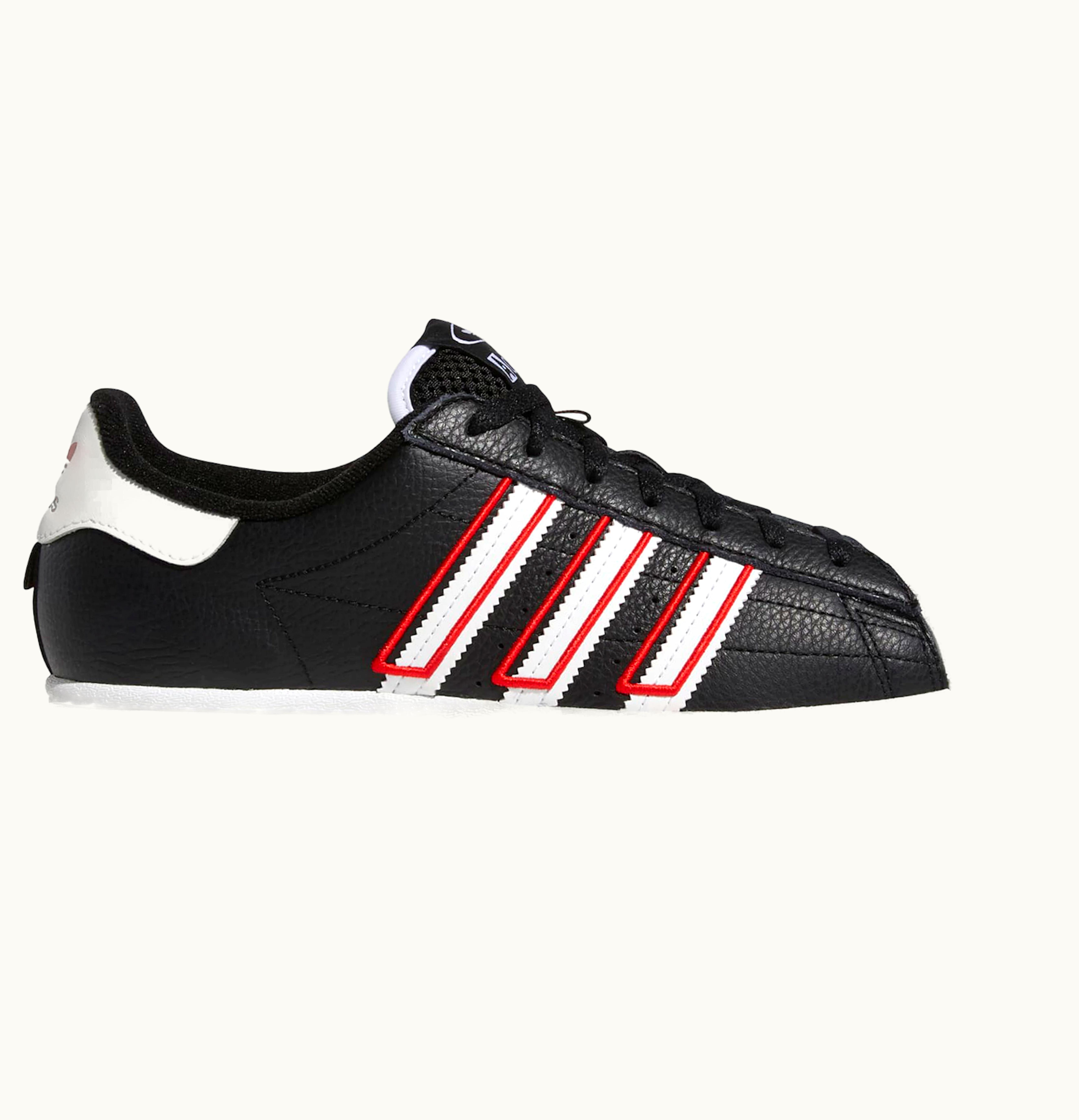 Adidas adidas Superstar Core Black Outlined White Stripes