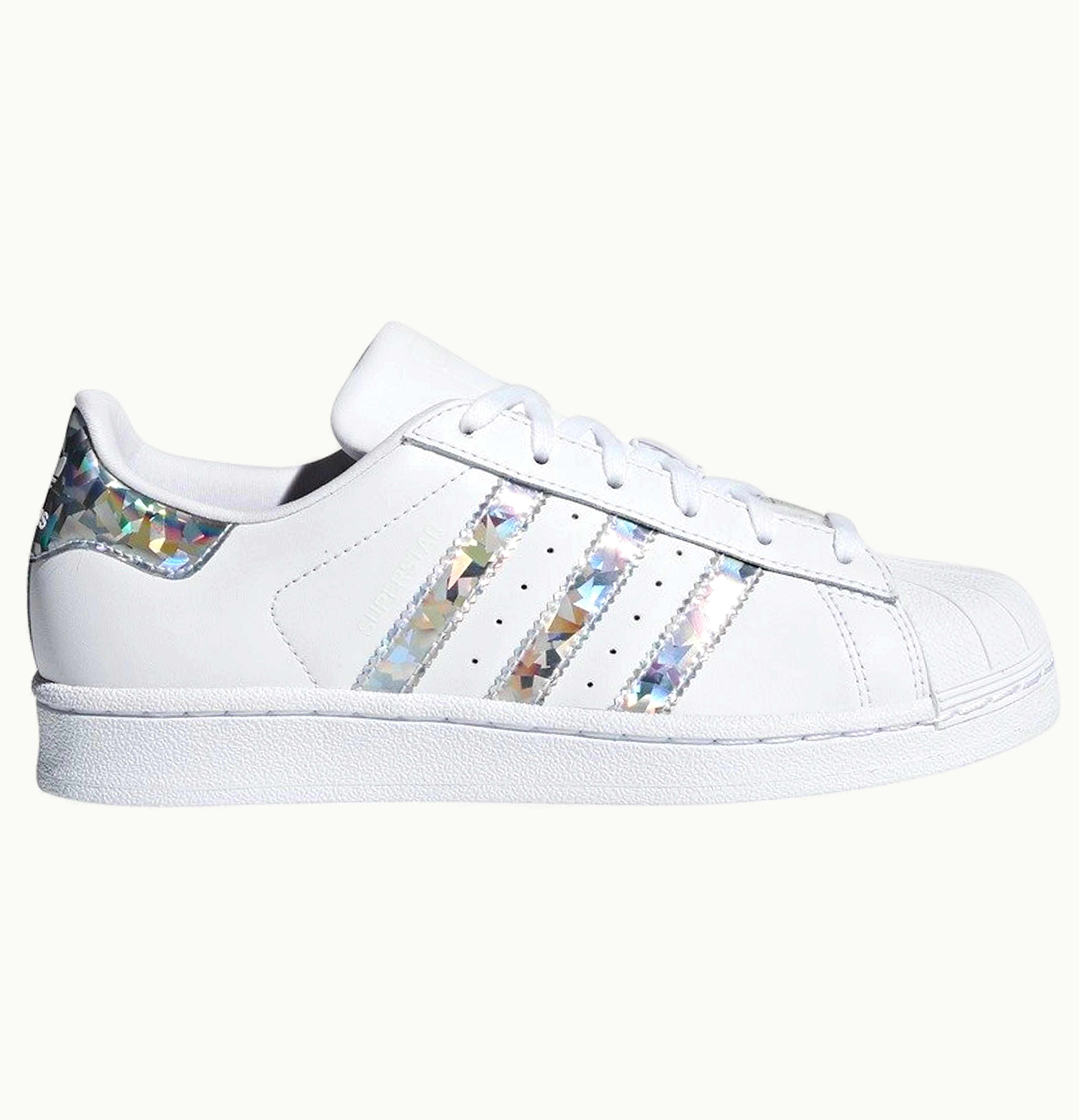 Adidas adidas Superstar White Holographic Stripes Youth