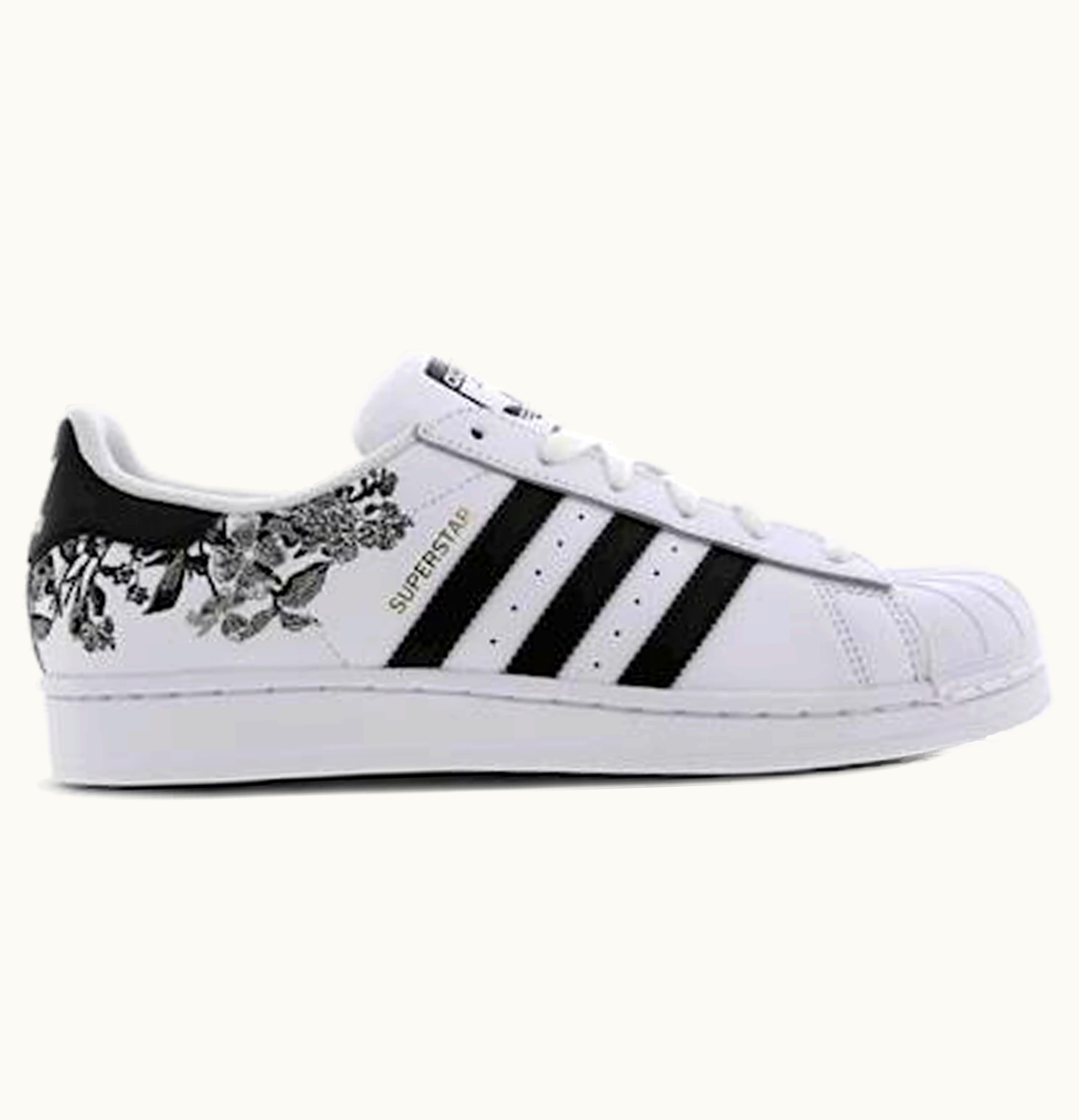 Adidas adidas Superstar Flower Embroidery White Black W