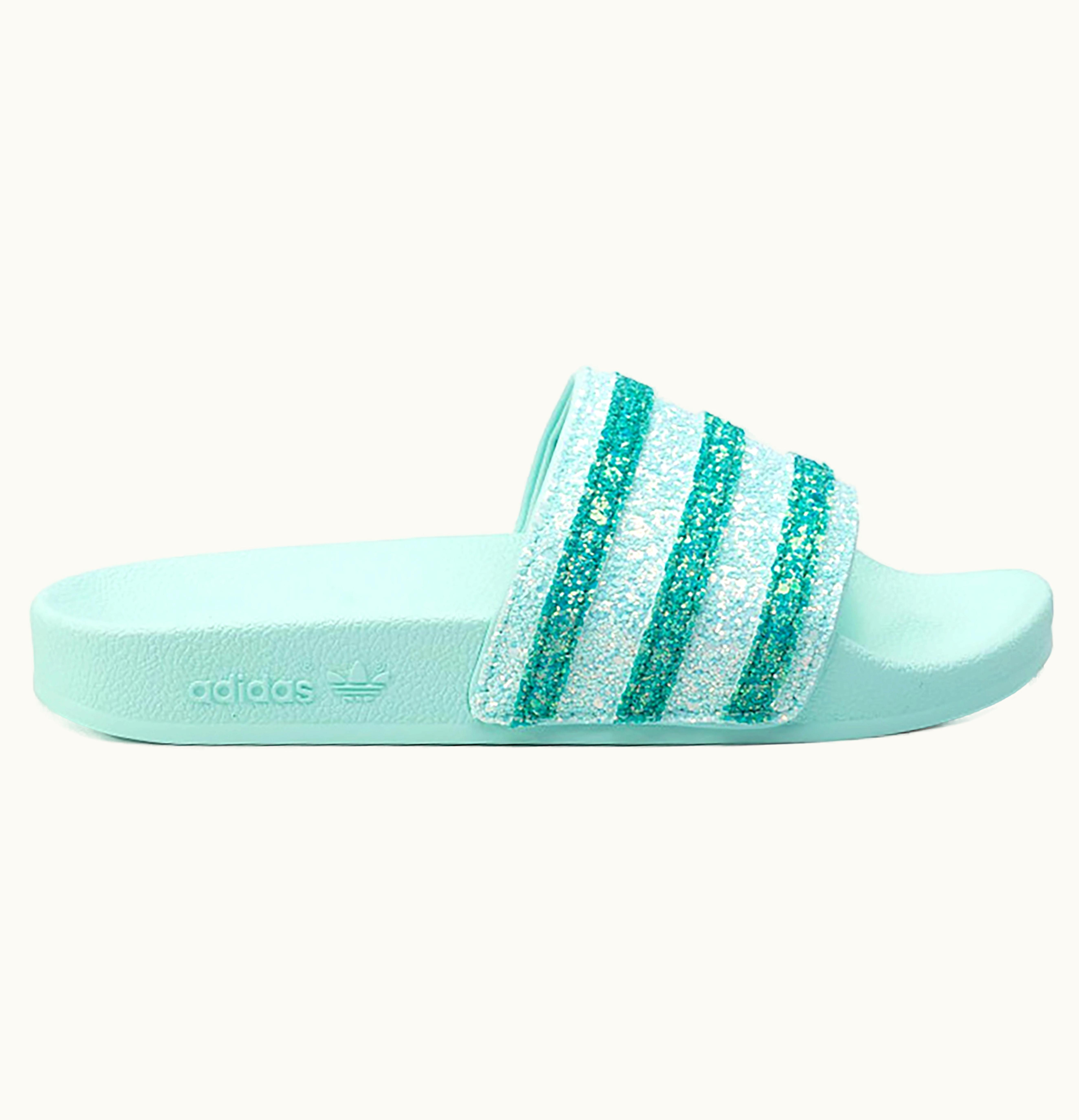 Adidas adidas Adilette Glitter Frozen Mint W