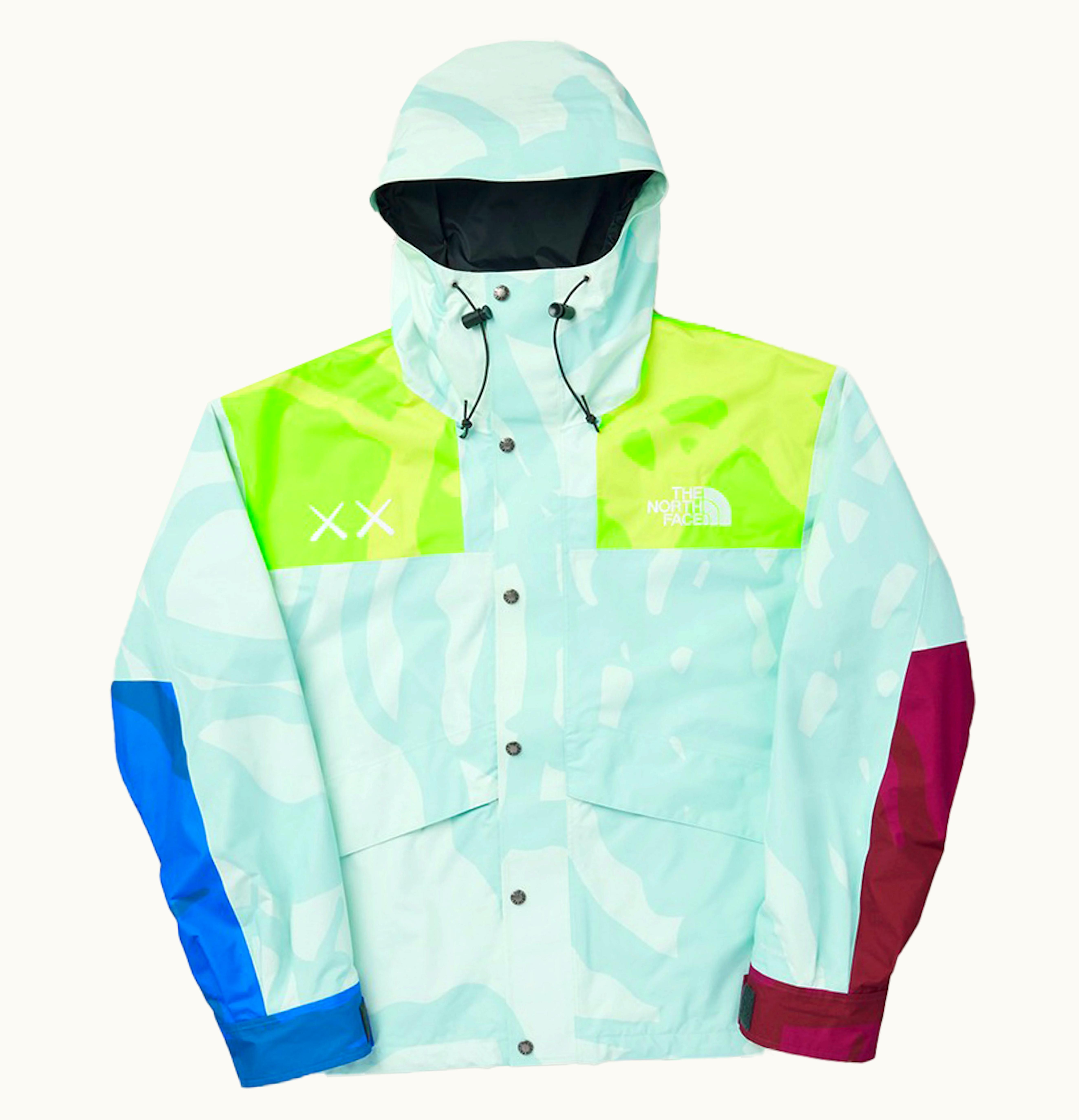 KAWS KAWS x The North Face Mountain Parka Jacket Light Blue Green