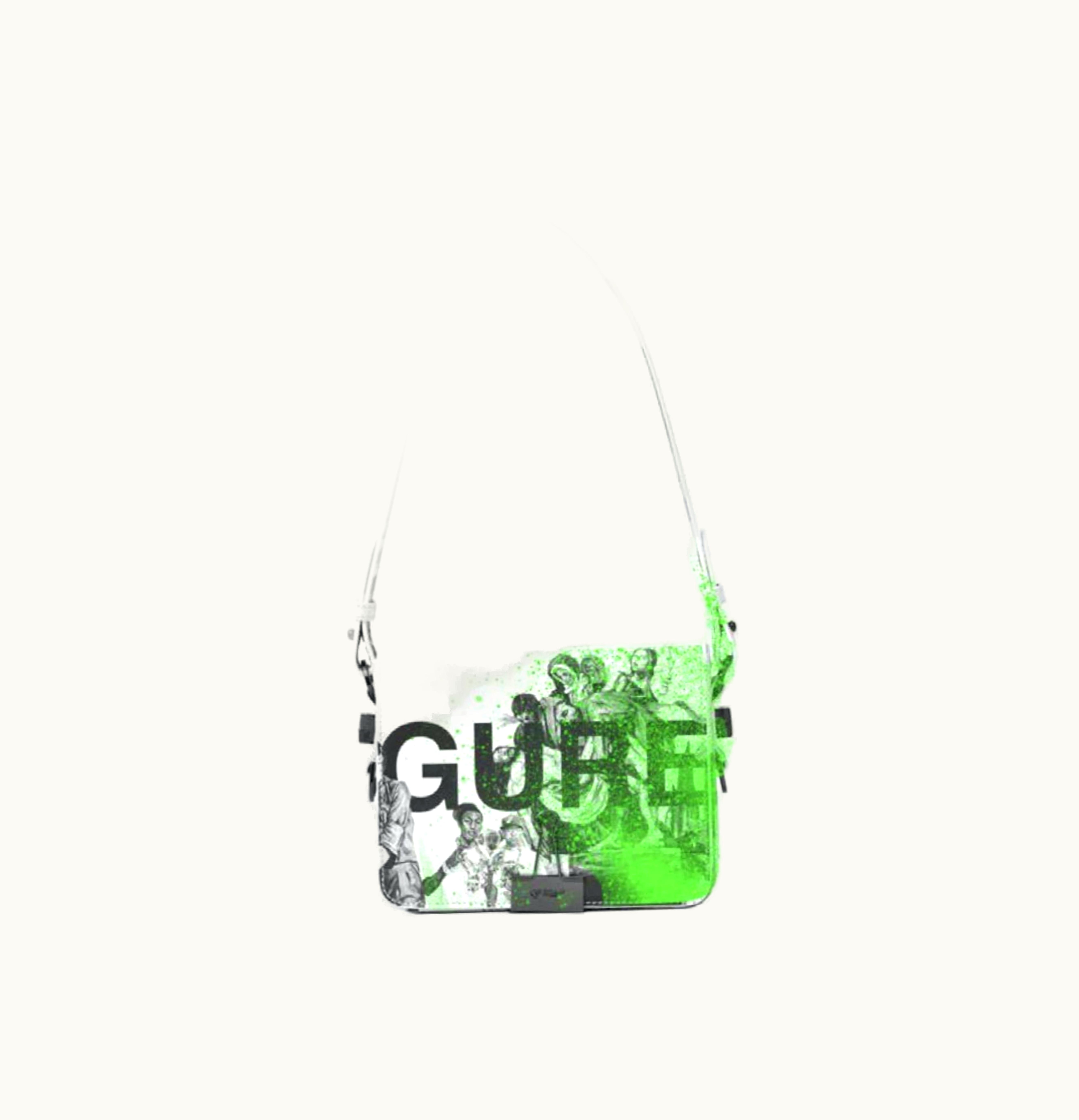 OFF-WHITE OFF WHITE Virgil Abloh ICA Flap Bag 02 White Green
