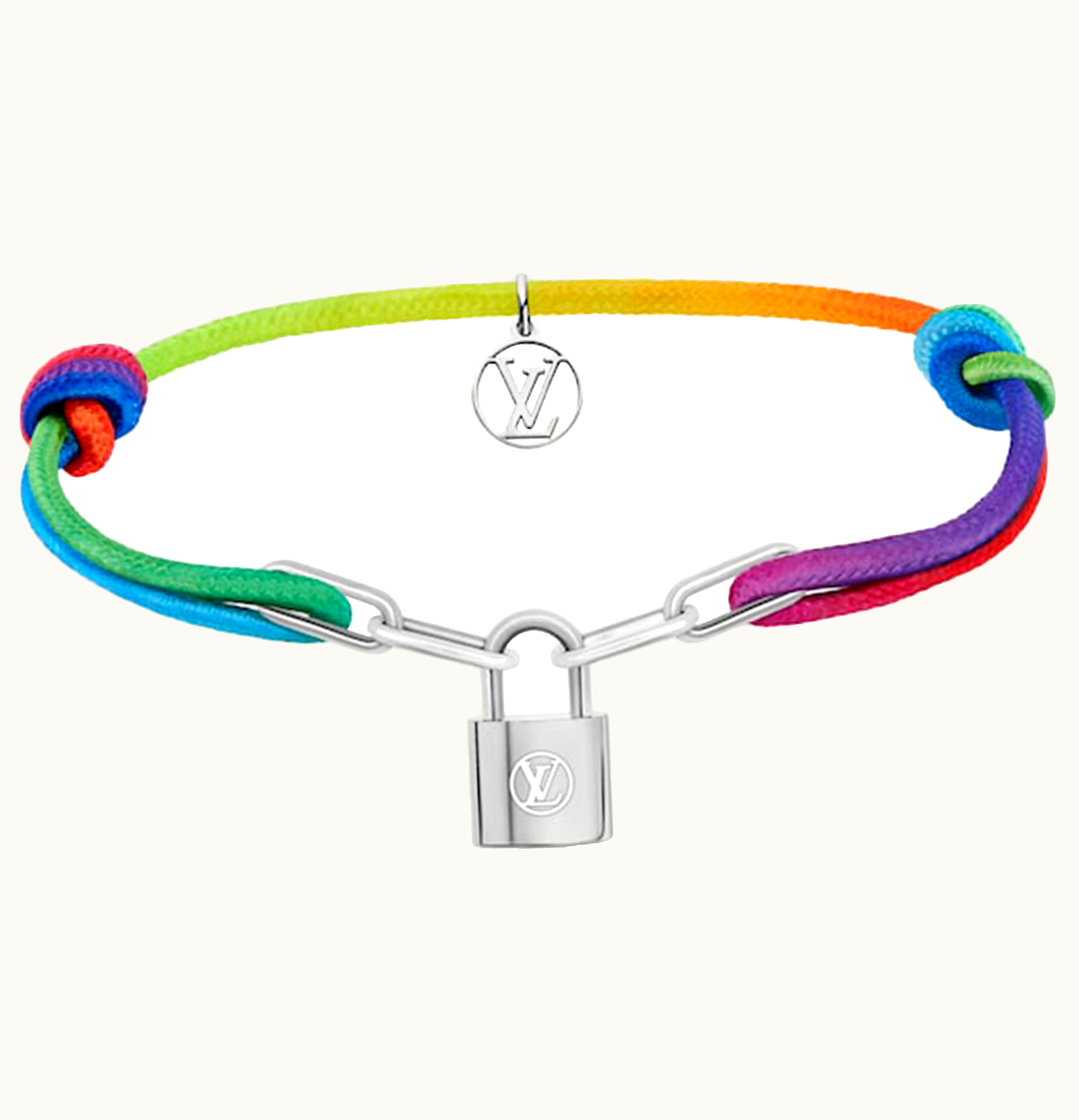 Louis Vuitton Louis Vuitton x Virgil Abloh Silver Lockit Bracelet Rainbow