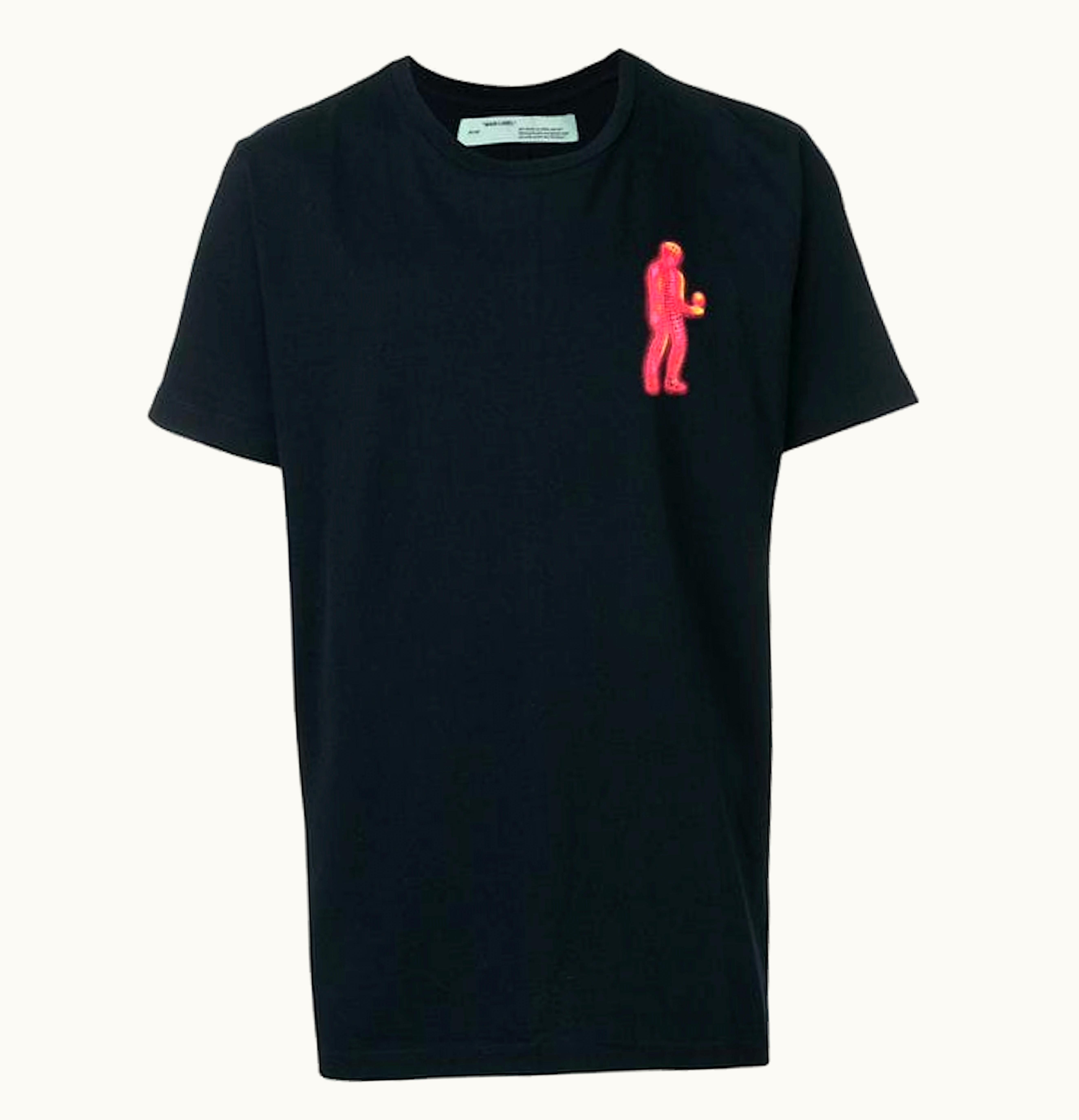 OFF-WHITE OFF WHITE Hands and Planet T Shirt Black