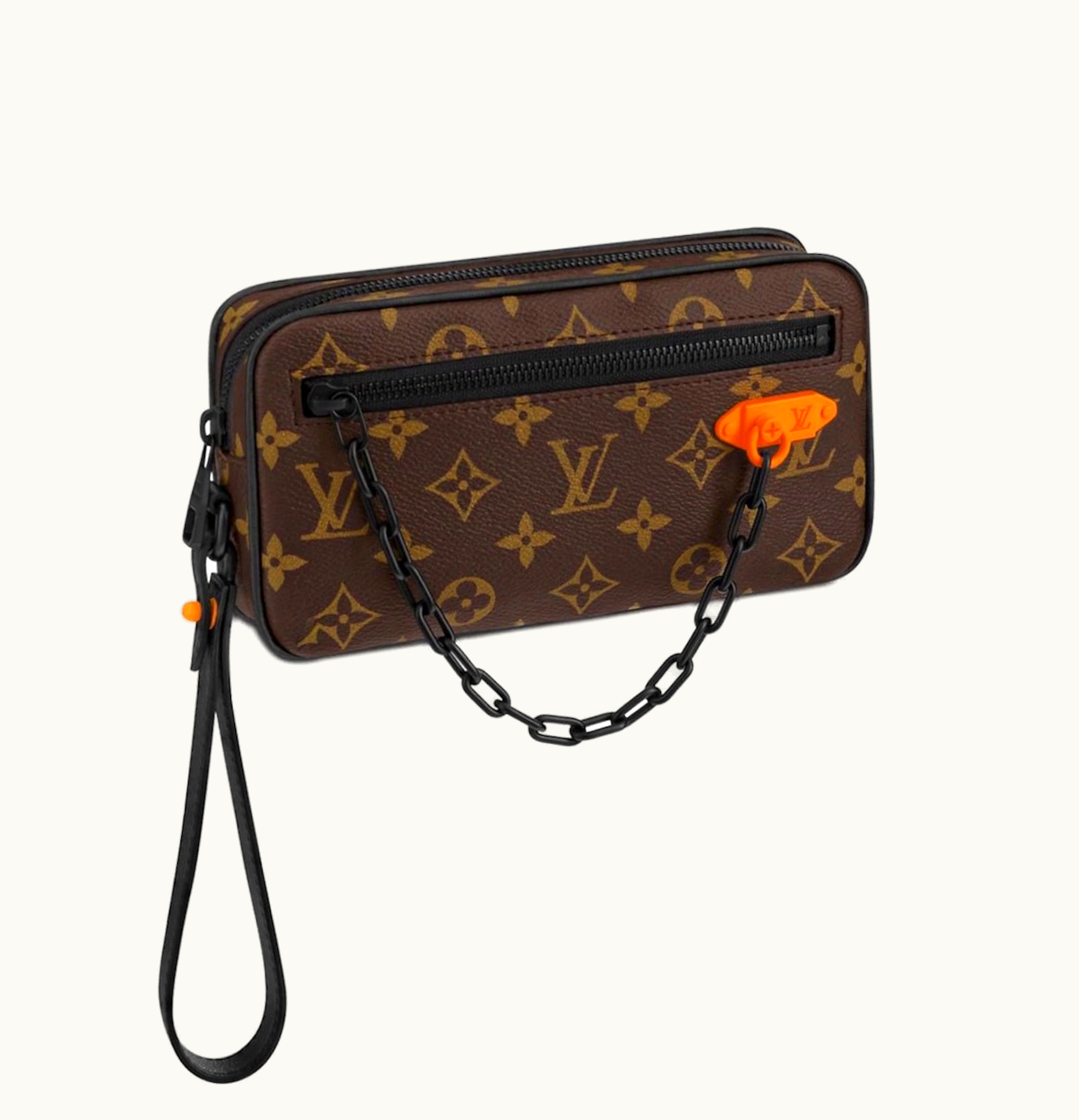 Louis Vuitton Louis Vuitton Pochette Monogram Black Hardware Brown
