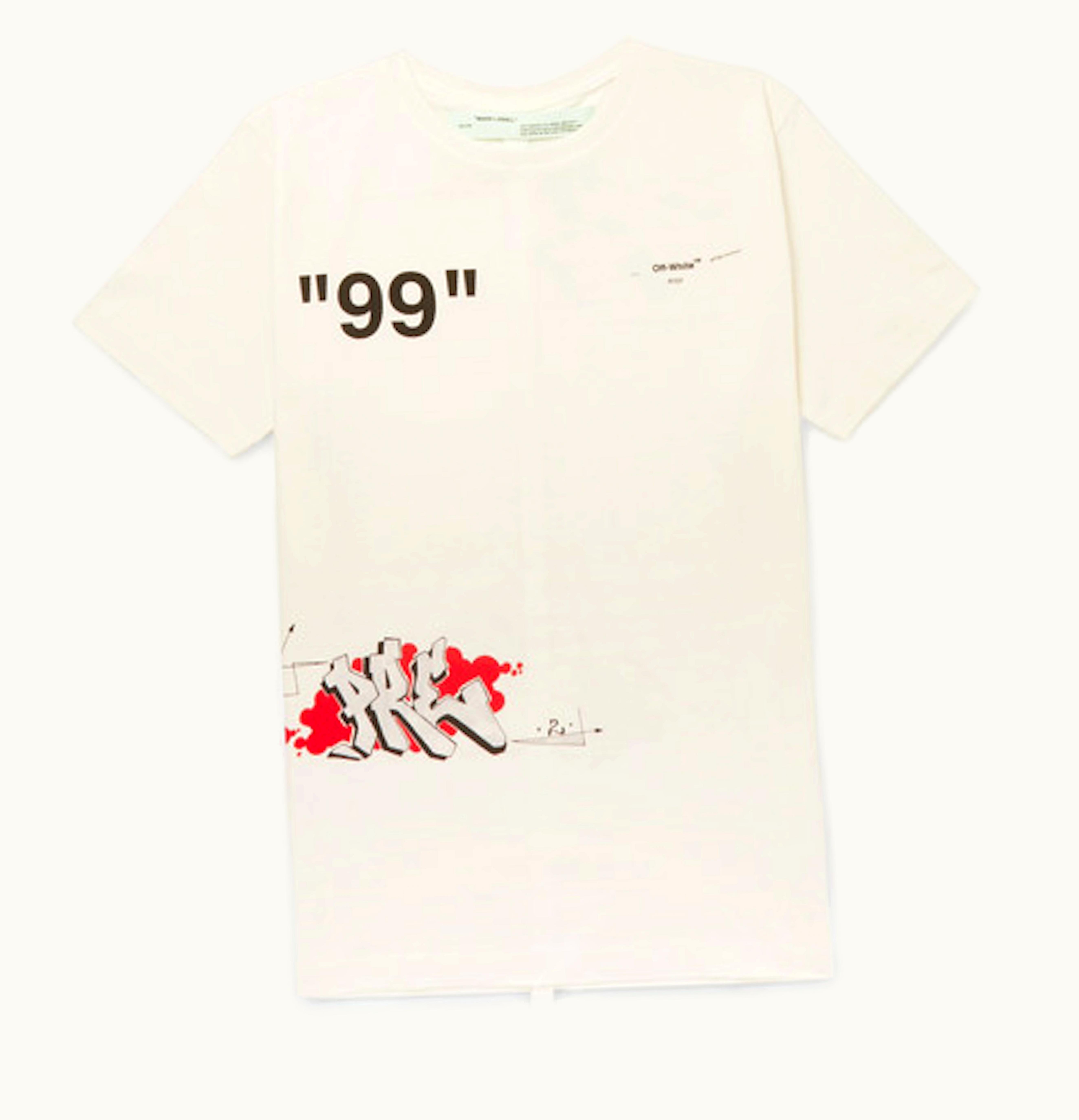 OFF-WHITE OFF WHITE Dondi White Print T shirt Mutlicolor