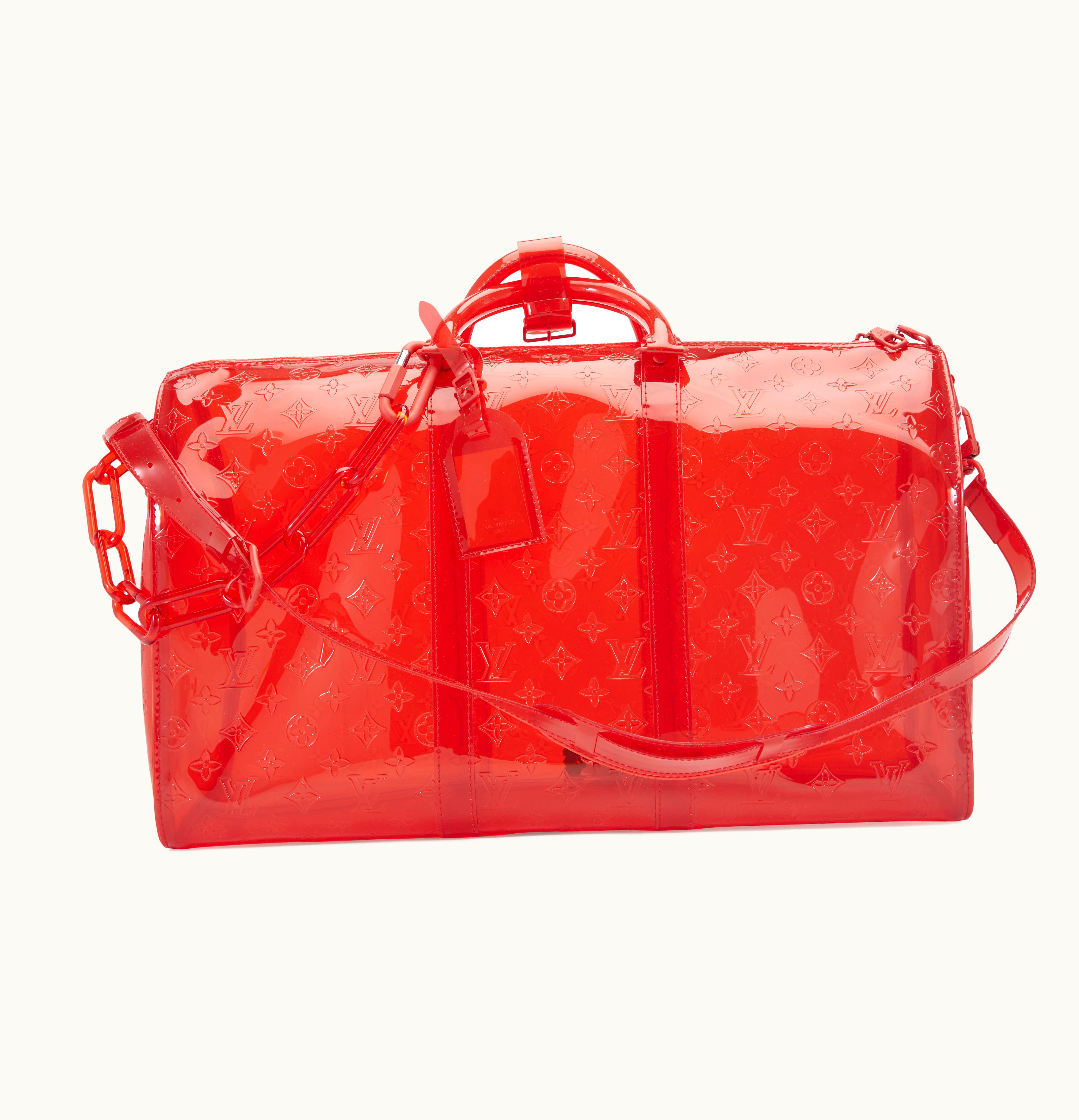 Louis Vuitton Louis Vuitton Keepall Bandouliere Monogram 50 Red