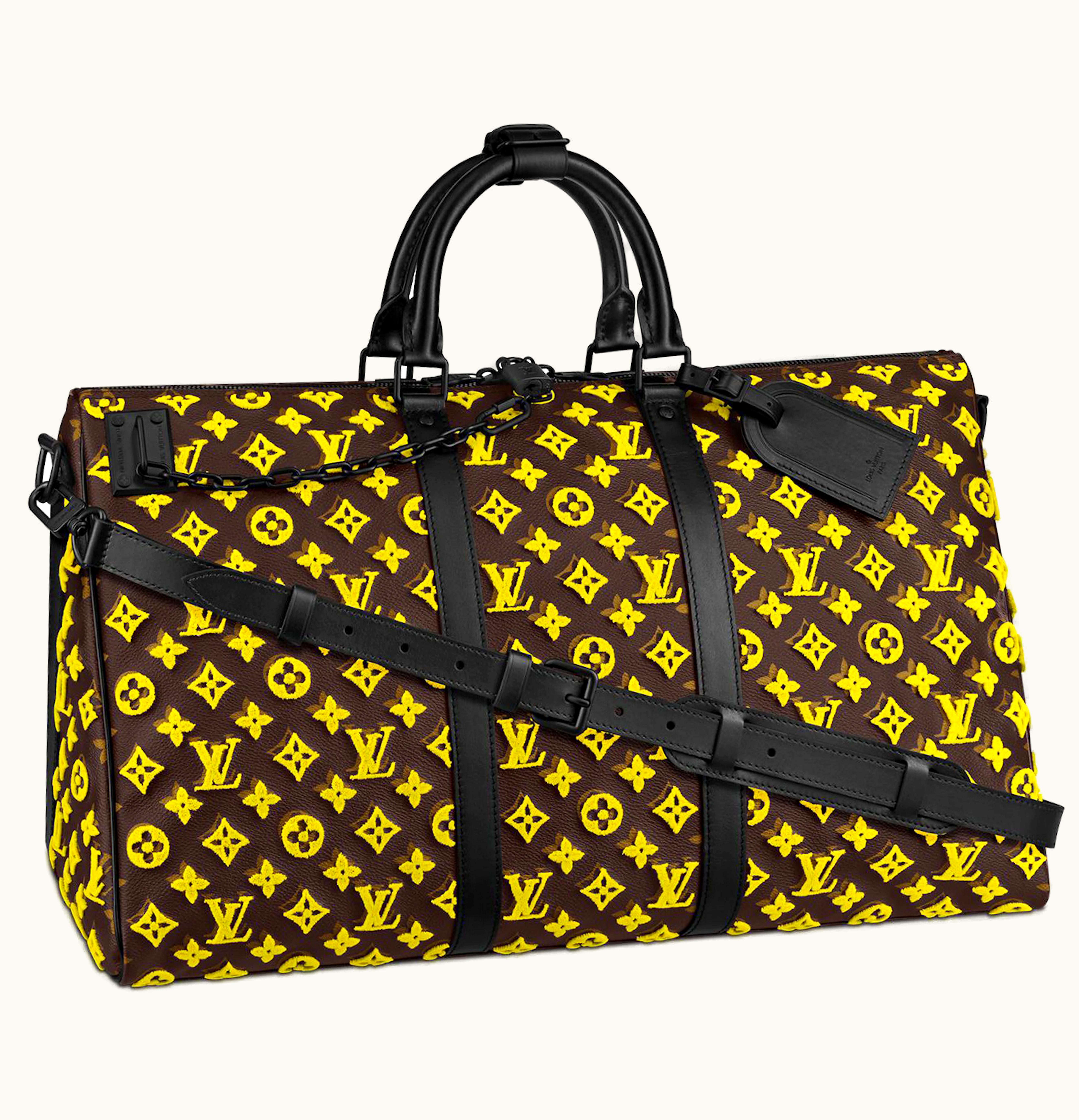 Louis Vuitton Louis Vuitton Keepall Triangle Monogram 50 Yellow Tuffetage
