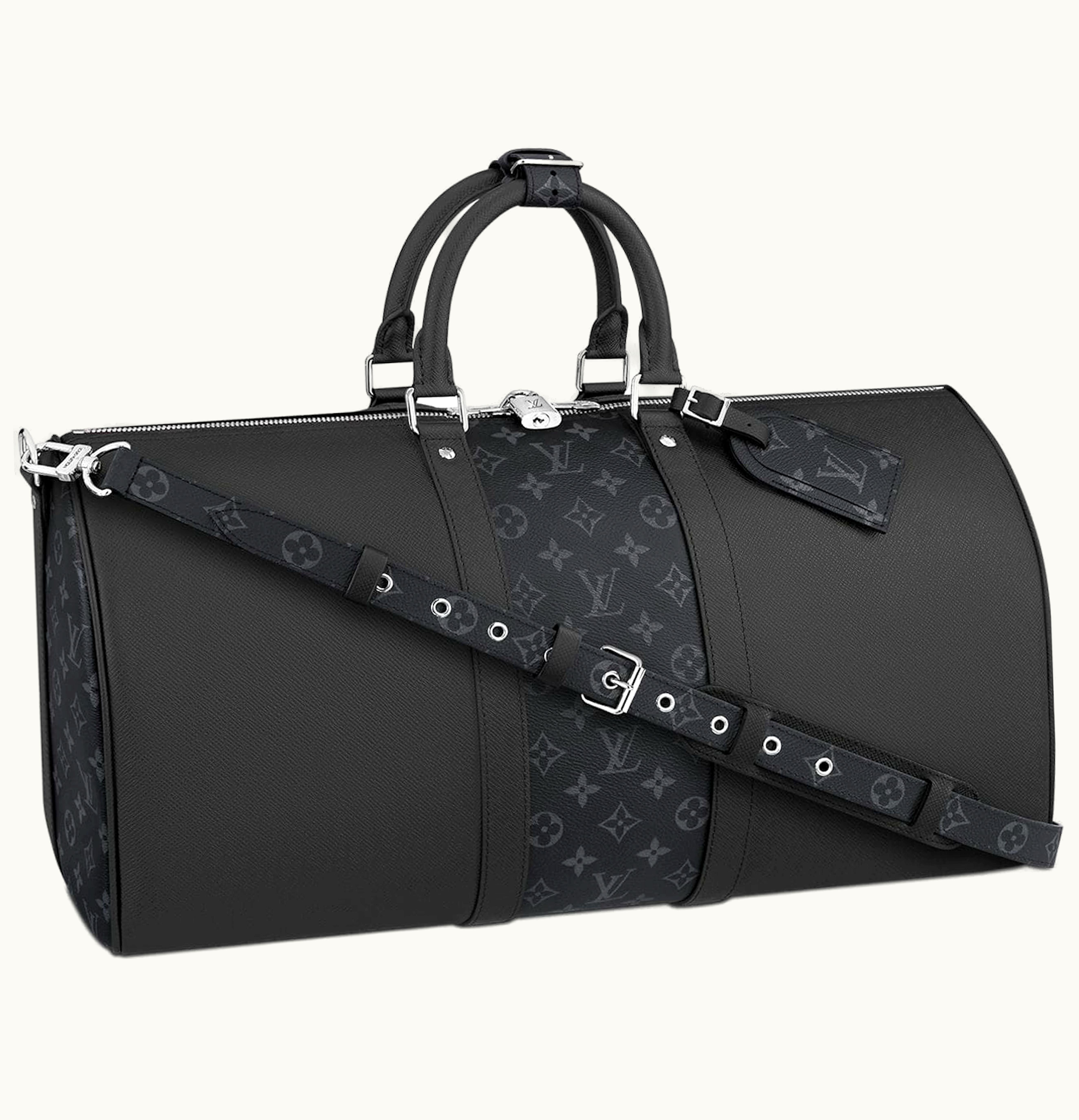 Louis Vuitton Louis Vuitton Keepall Bandouliere Monogram Eclipse 50 Black