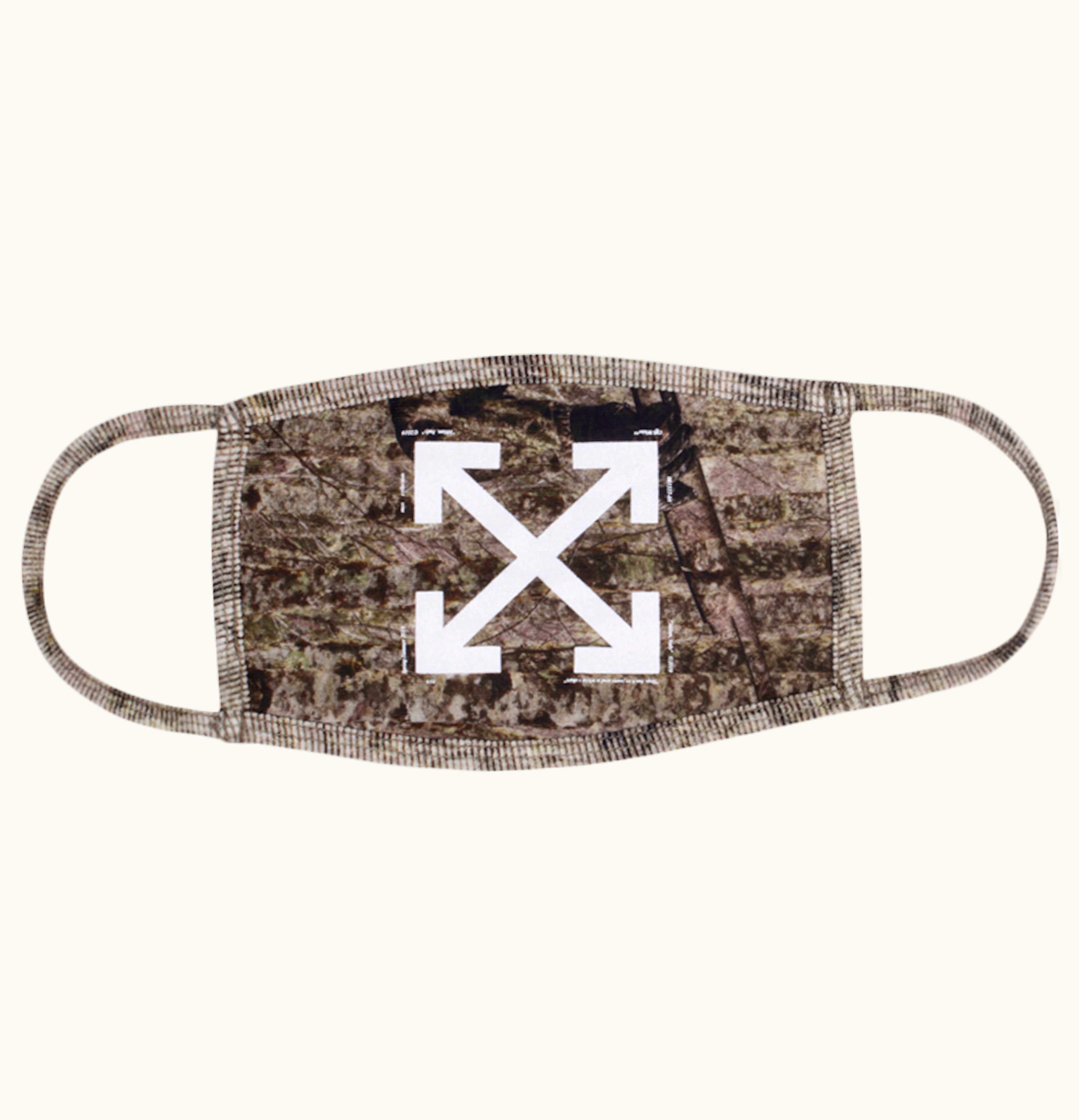 OFF-WHITE OFF WHITE Camouflage Face Mask SS19 Camo White