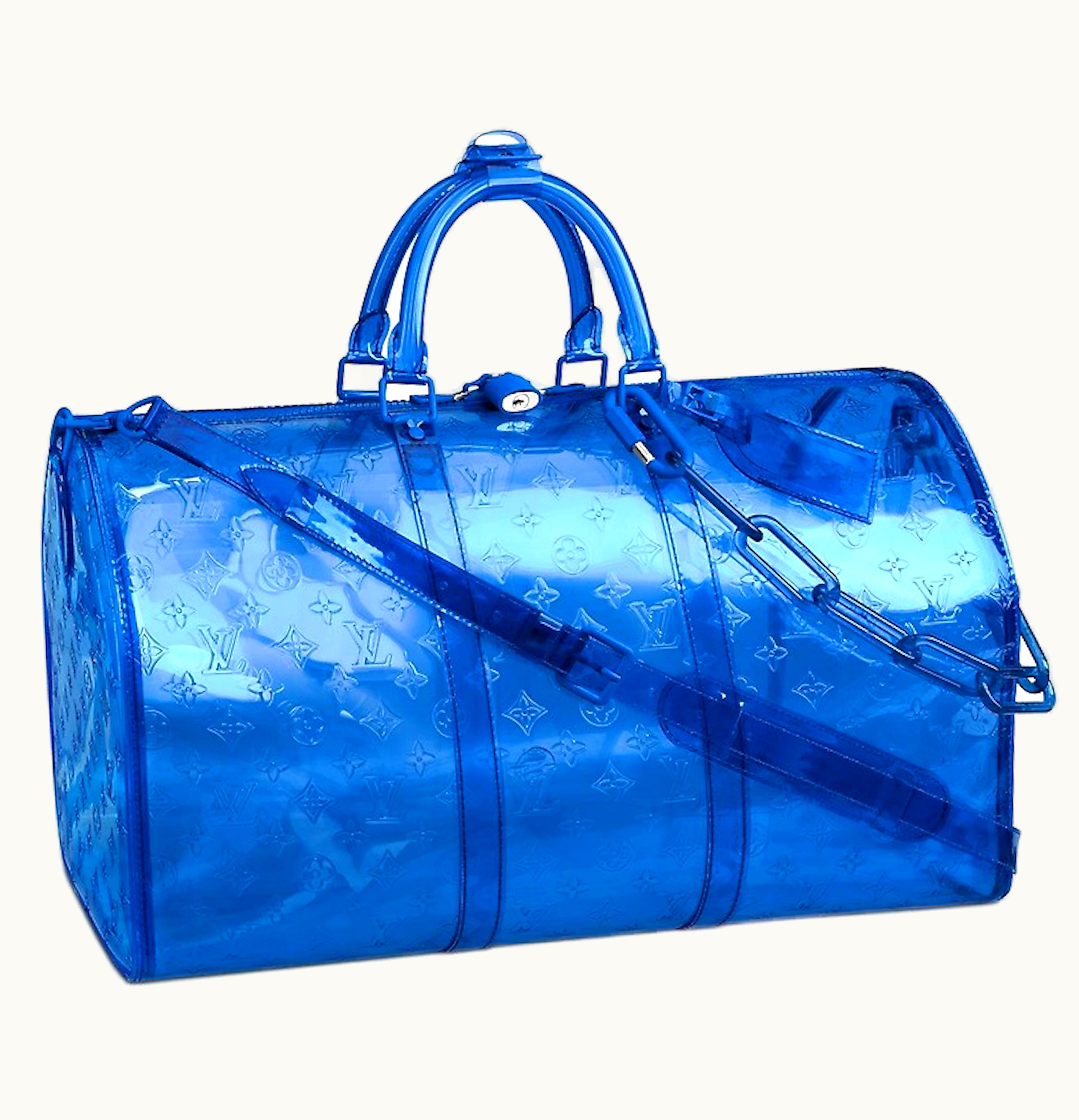 Louis Vuitton Louis Vuitton Keepall Bandouliere Monogram 50 Blue