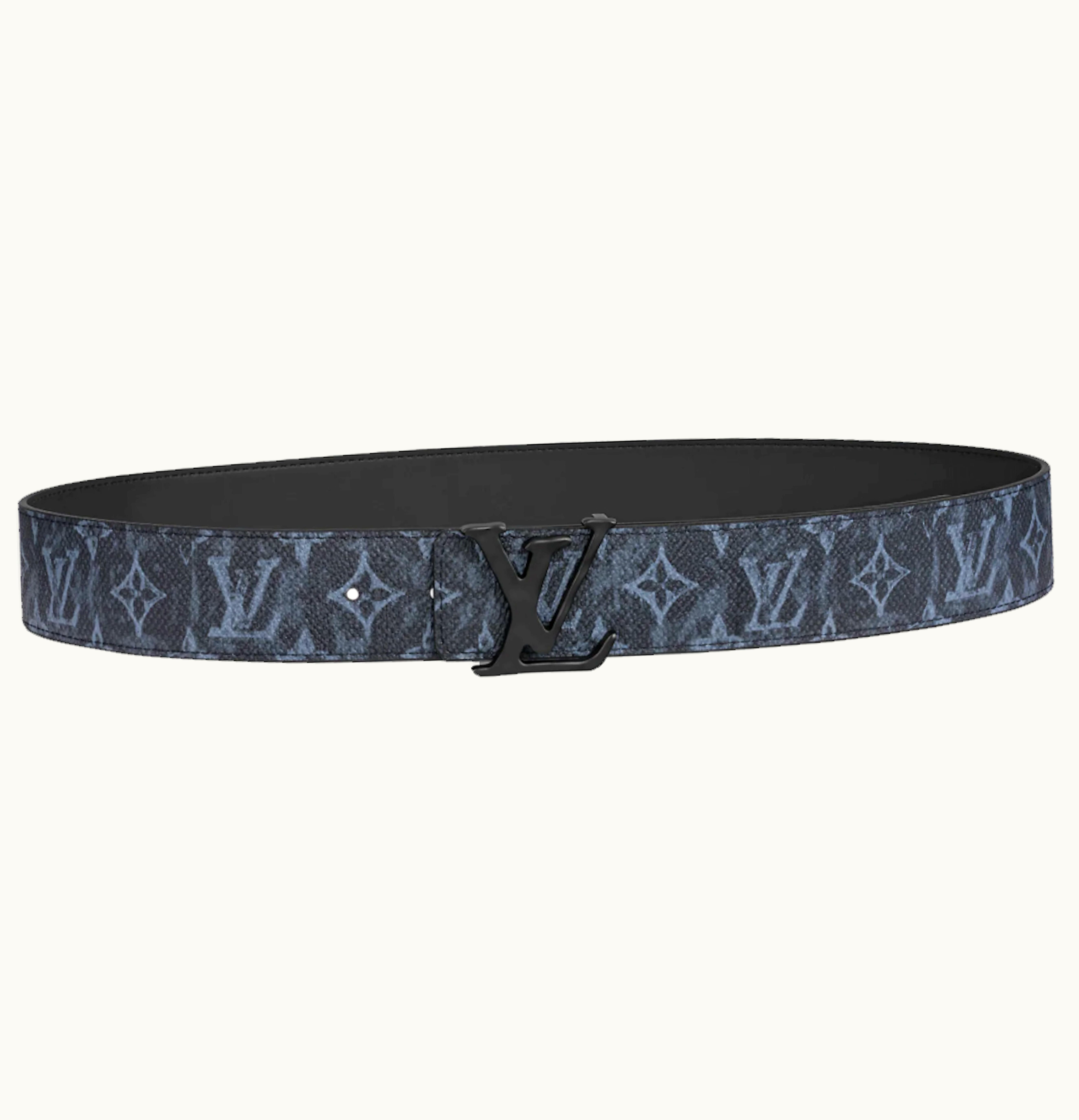 Louis Vuitton Louis Vuitton Monogram Pastel Noir Canvas LV Shape 40MM Reversible Belt