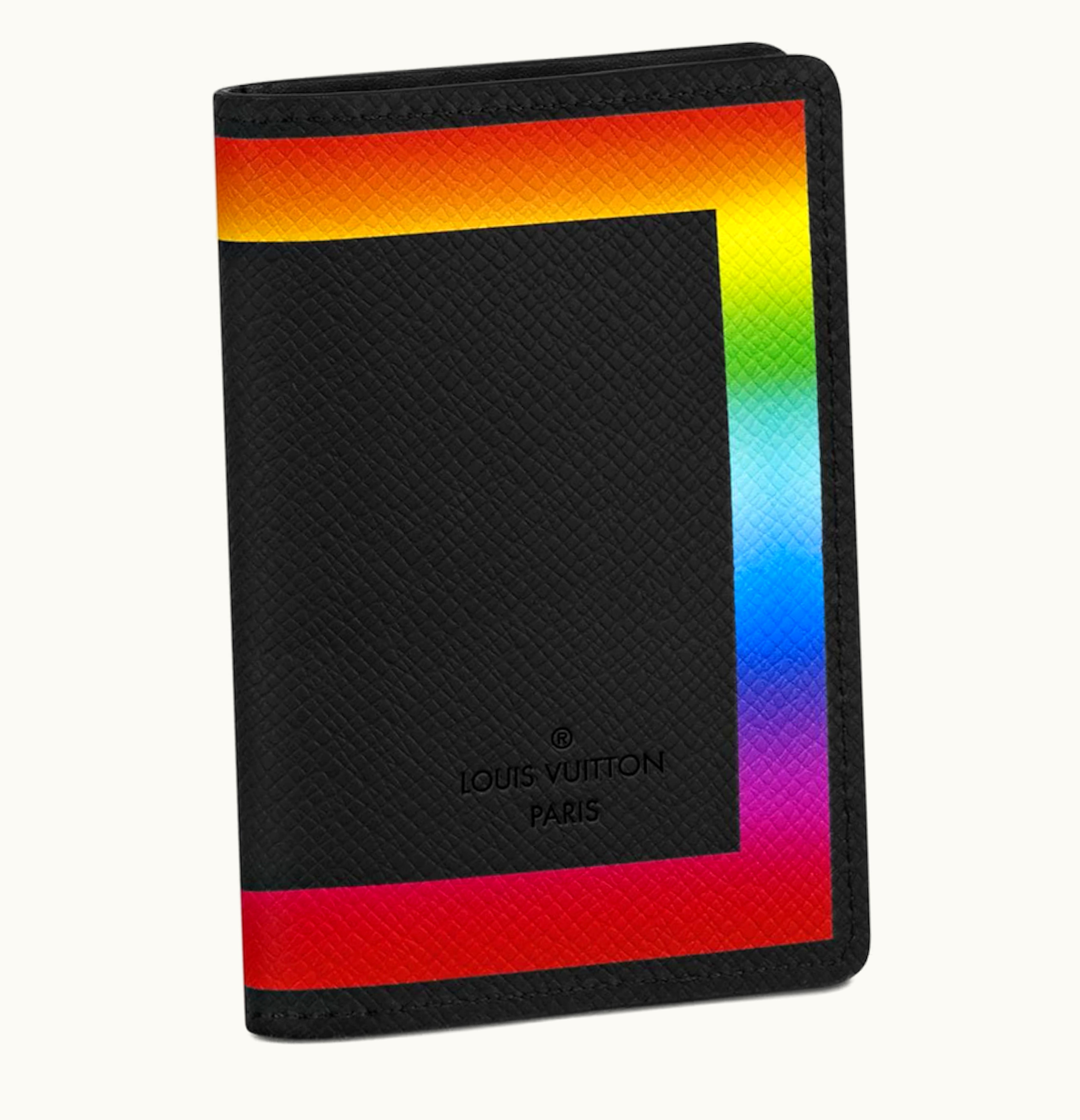 Louis Vuitton Louis Vuitton Pocket Organizer Taiga Black Rainbow