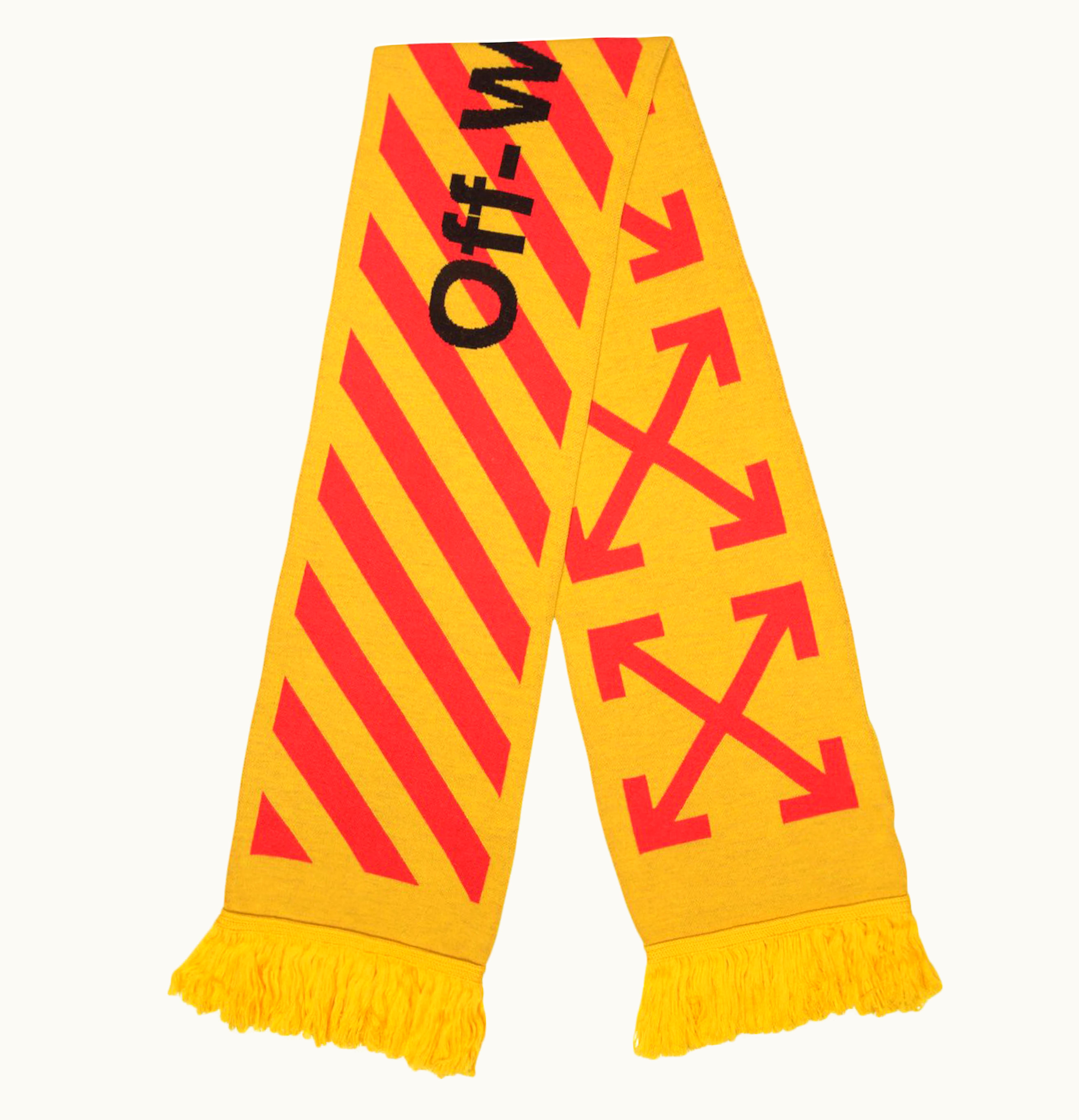 OFF-WHITE OFF WHITE Arrows Scarf Yellow Orange