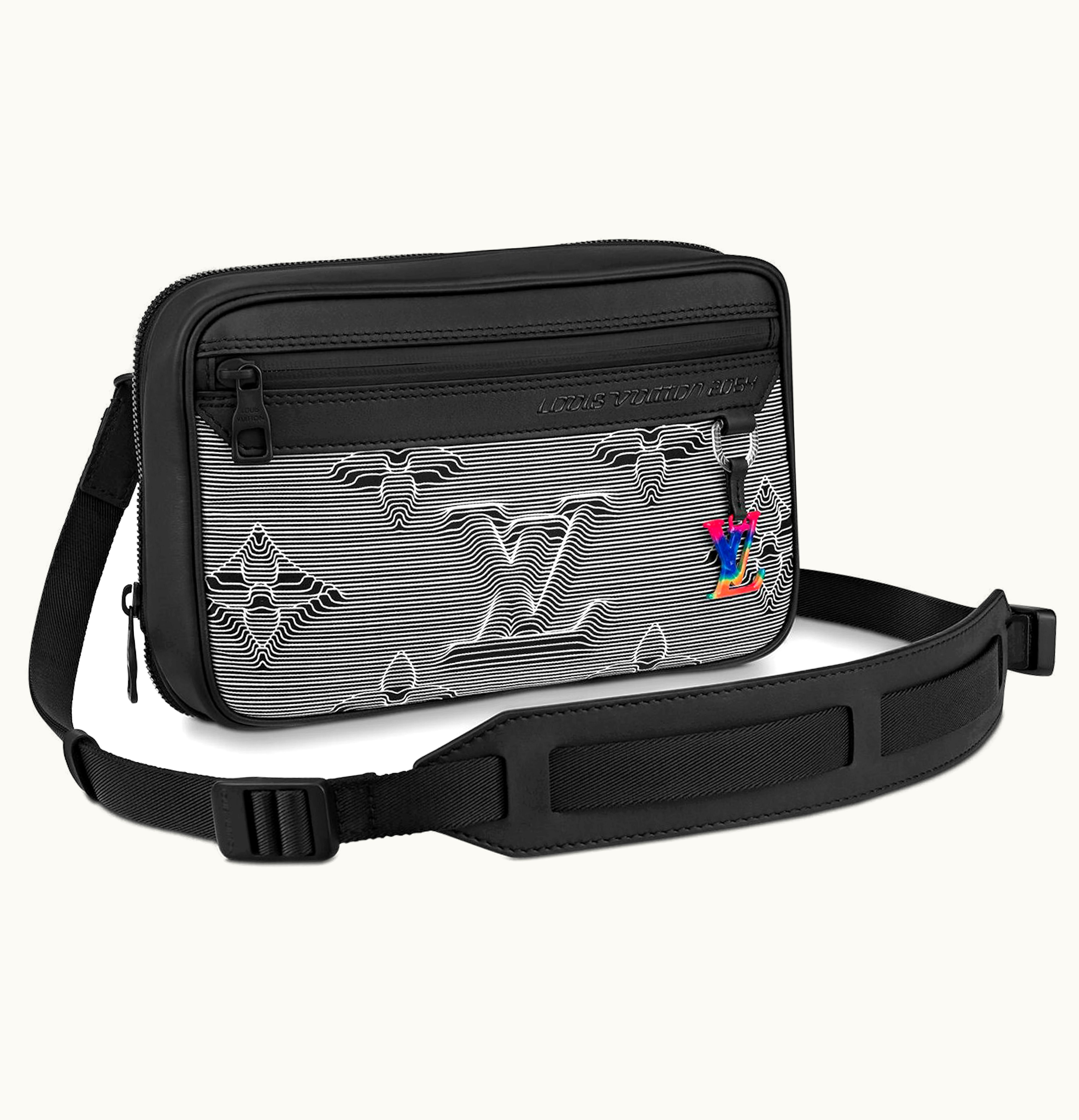 Louis Vuitton Louis Vuitton Expandable Messenger Monogram 3D Grey Black