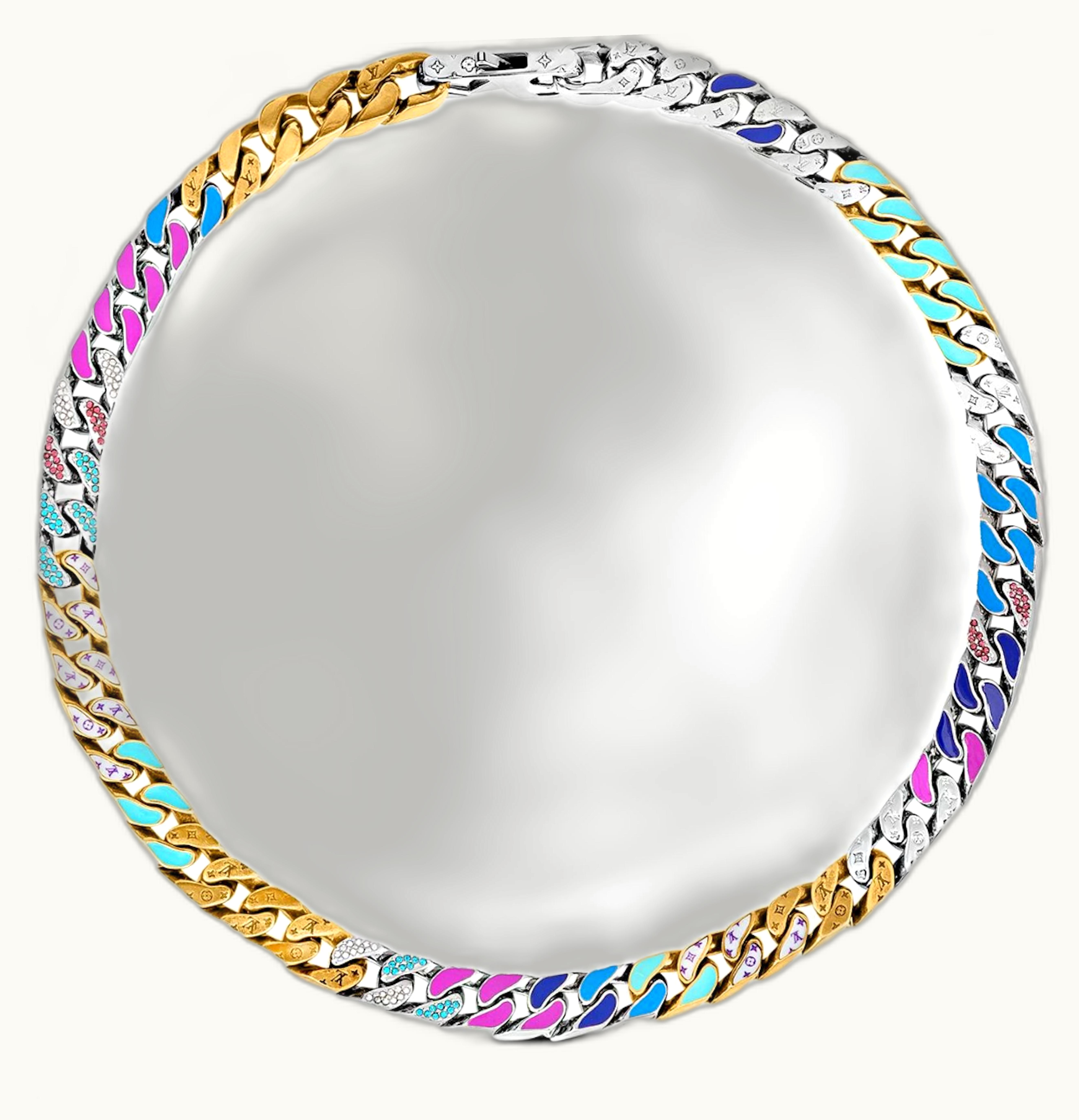 Louis Vuitton Louis Vuitton Chain Links Patches Necklace Multicolor