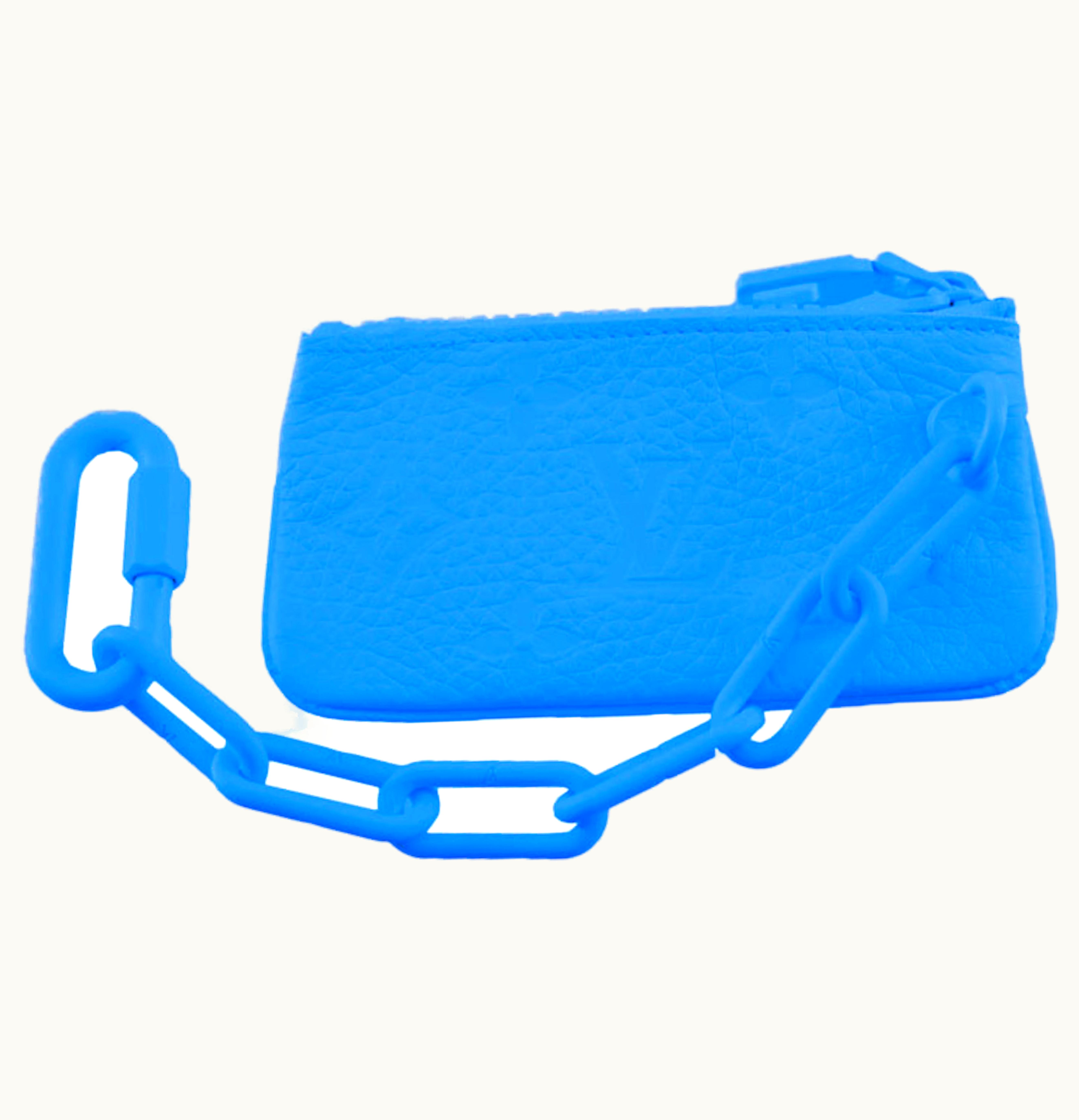 Louis Vuitton Louis Vuitton Pochette Cles Monogram Empreinte Bleu