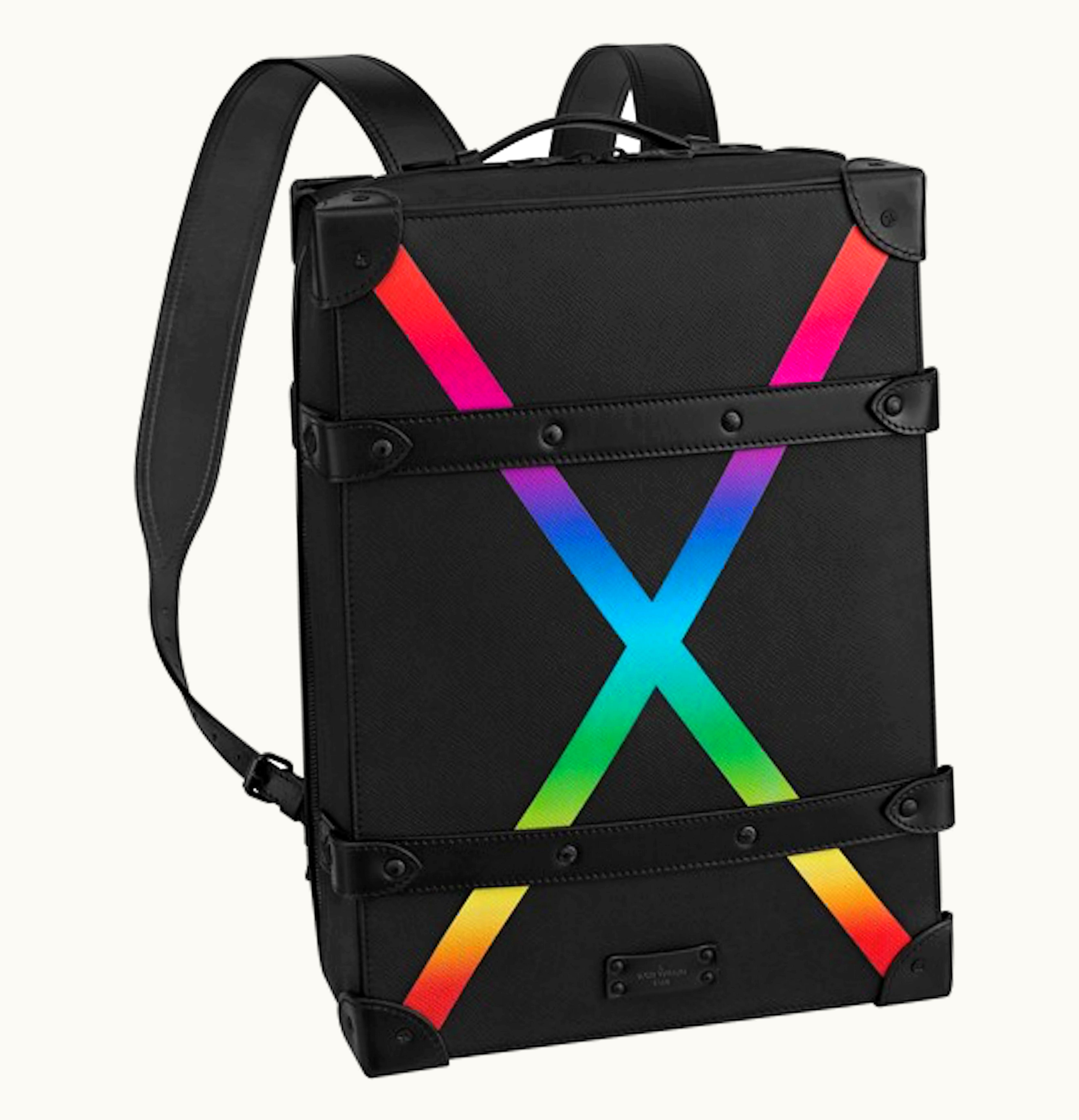 Louis Vuitton Louis Vuitton Soft Trunk Backpack Taiga PM Rainbow