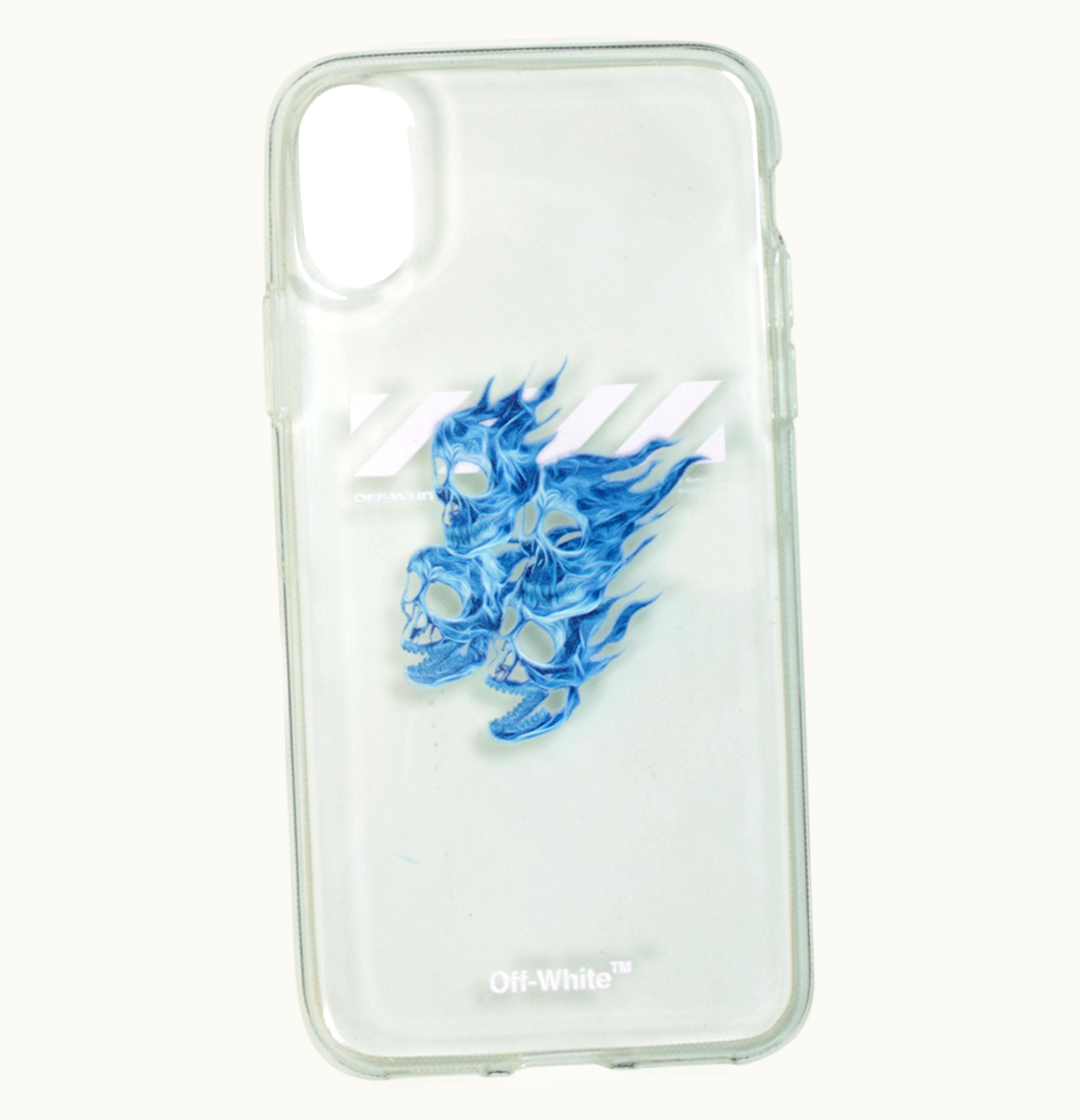 OFF-WHITE OFF WHITE Skulls iPhone X Case SS19 Transparent Multicolor