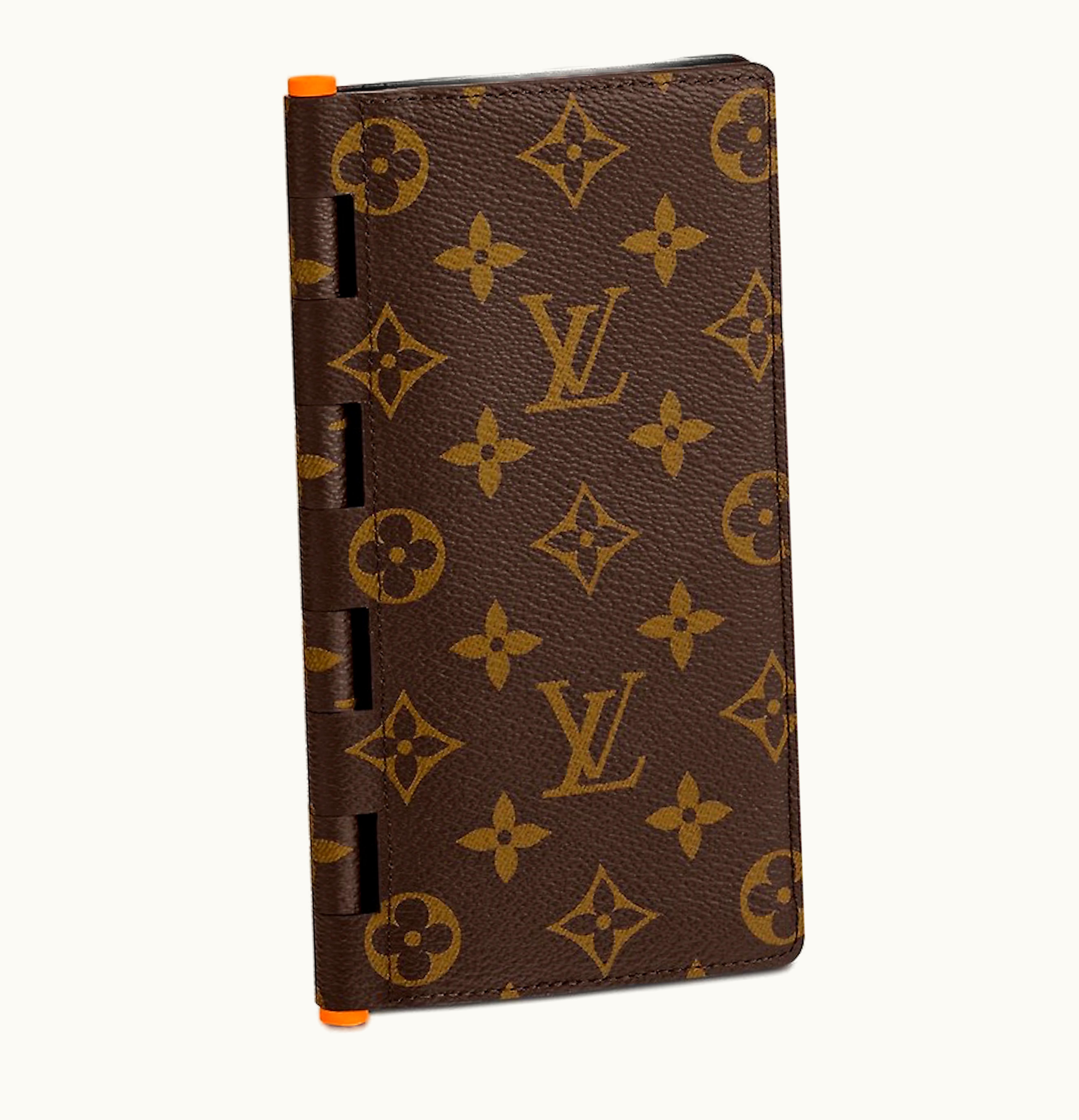 Louis Vuitton Louis Vuitton Brazza Wallet Hinge Monogram Solar Ray Orange Brown
