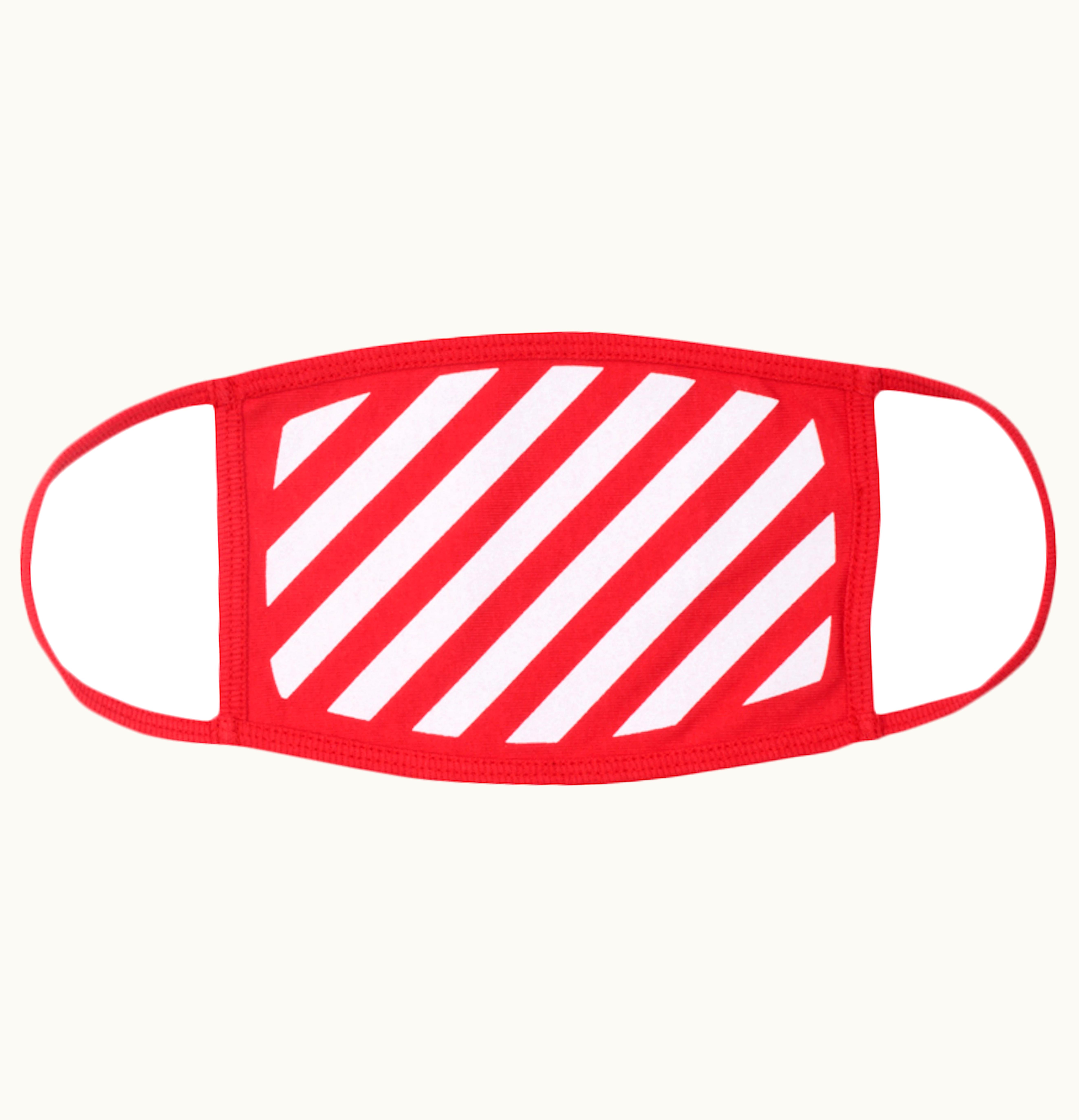 OFF-WHITE OFF WHITE Diag Face Mask SS19 Red White
