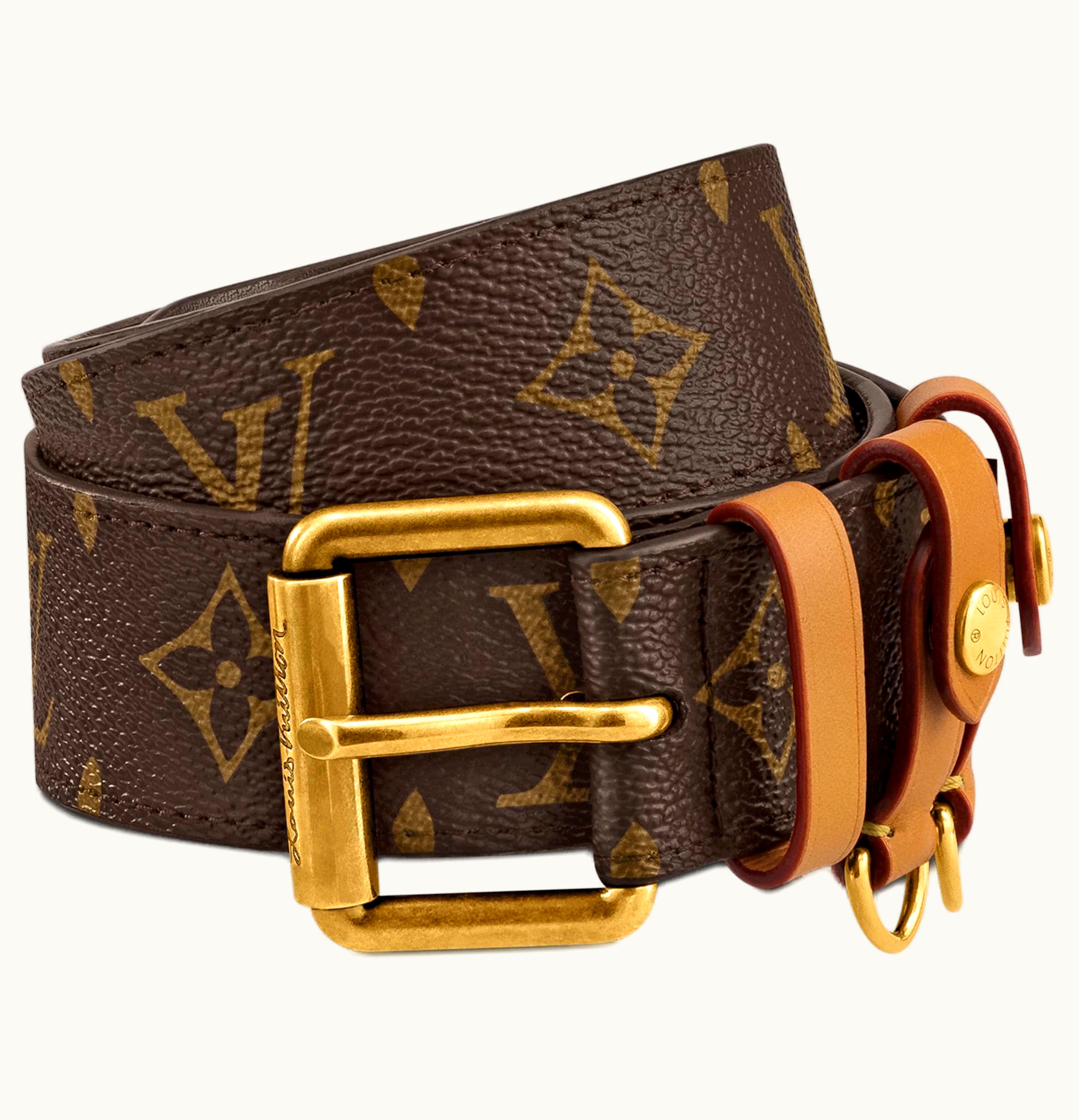 Louis Vuitton Louis Vuitton Signature Belt Monogram 35MM Brown