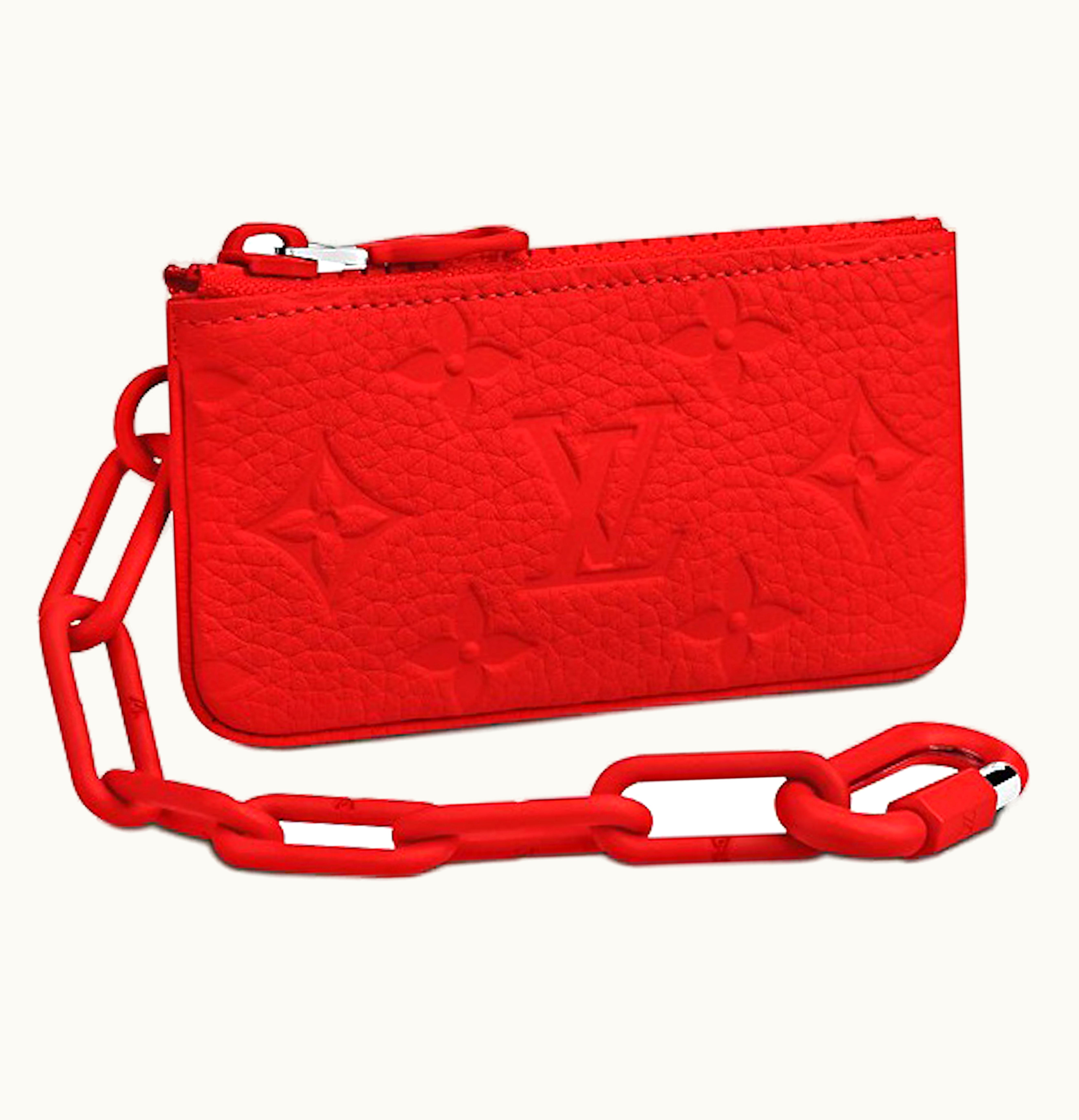 Louis Vuitton Louis Vuitton Pochette Cles Monogram Empreinte Rouge