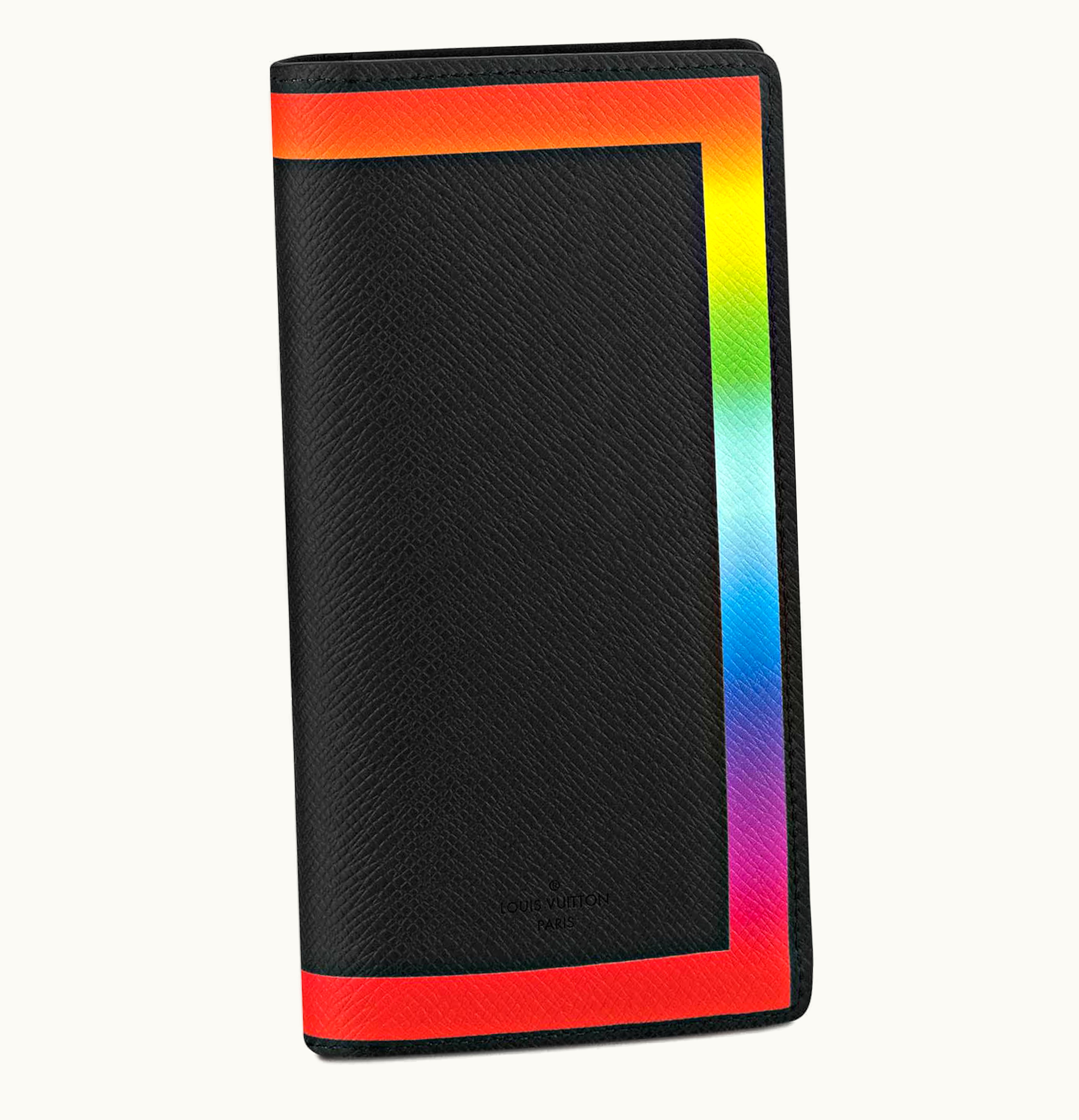 Louis Vuitton Louis Vuitton Brazza Wallet Taiga Black Rainbow
