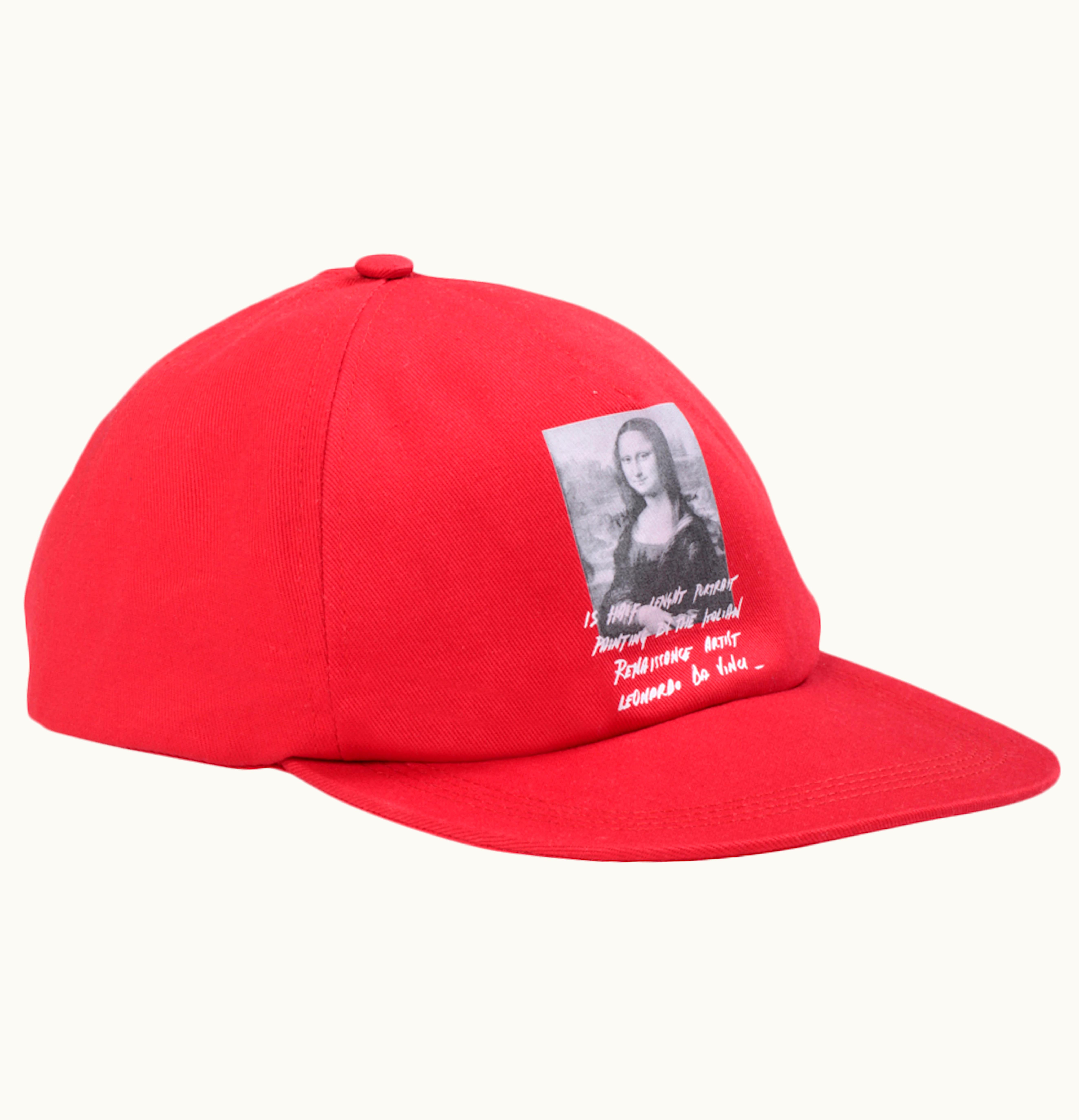 OFF-WHITE OFF WHITE Monalisa Hat Red Black White