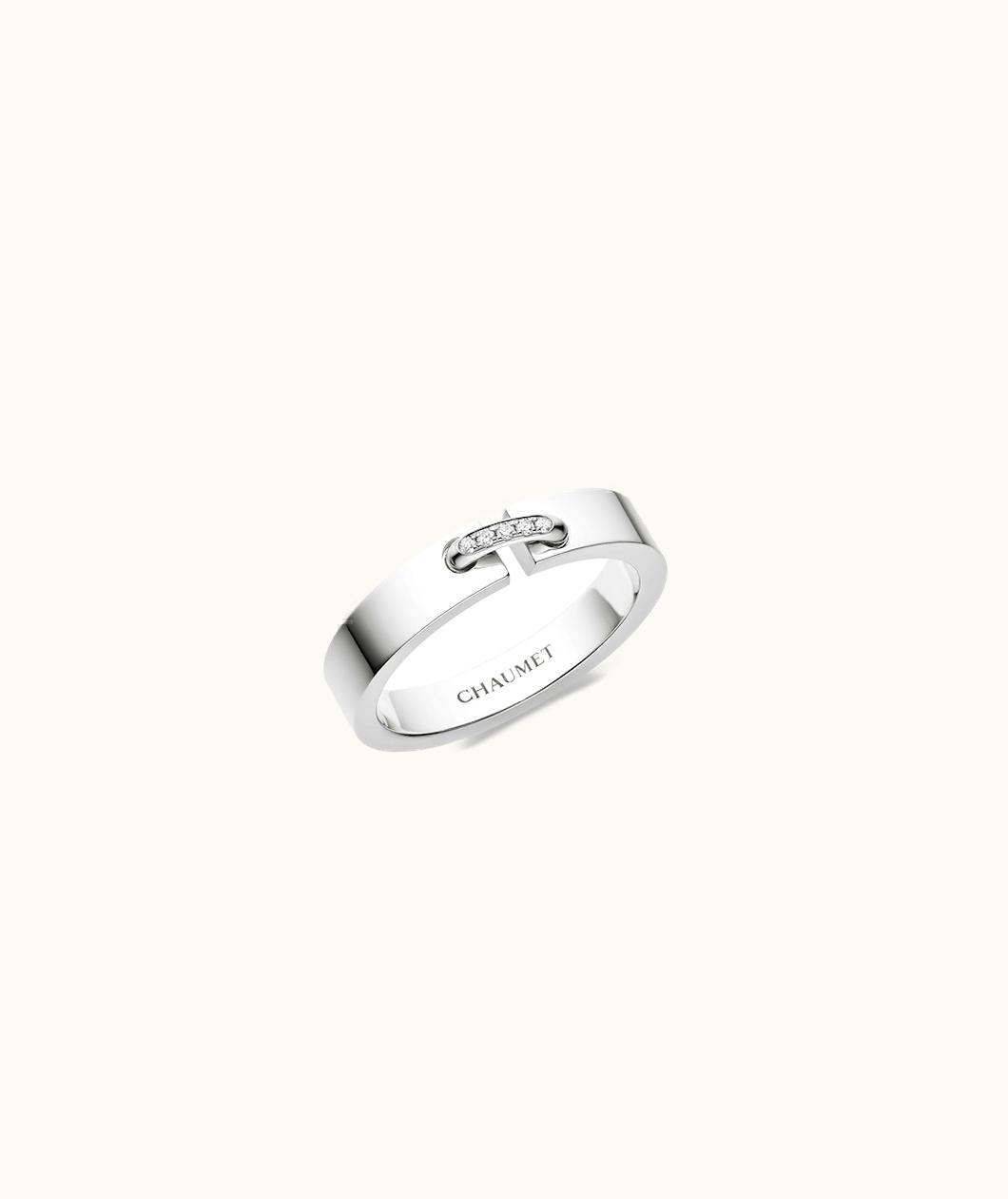 Chaumet Chaumet Liens Évidence Wedding Band White Gold, Diamonds, 4mm 080315