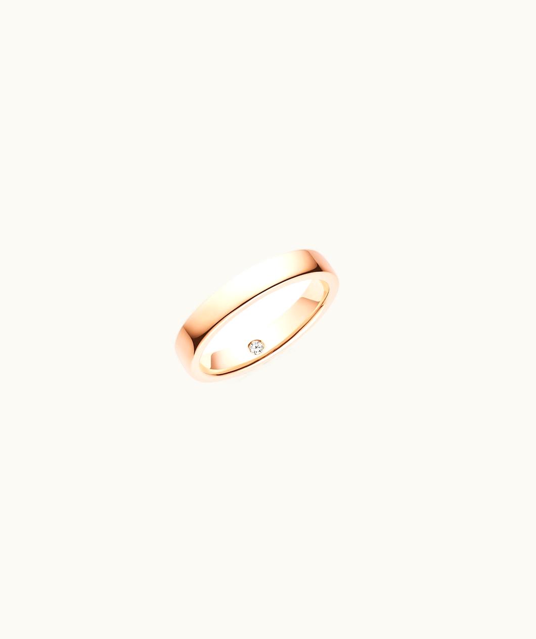 Chaumet Les Éternelles De Chaumet Rubans Wedding Band Rose Gold, Diamond, 3.5mm