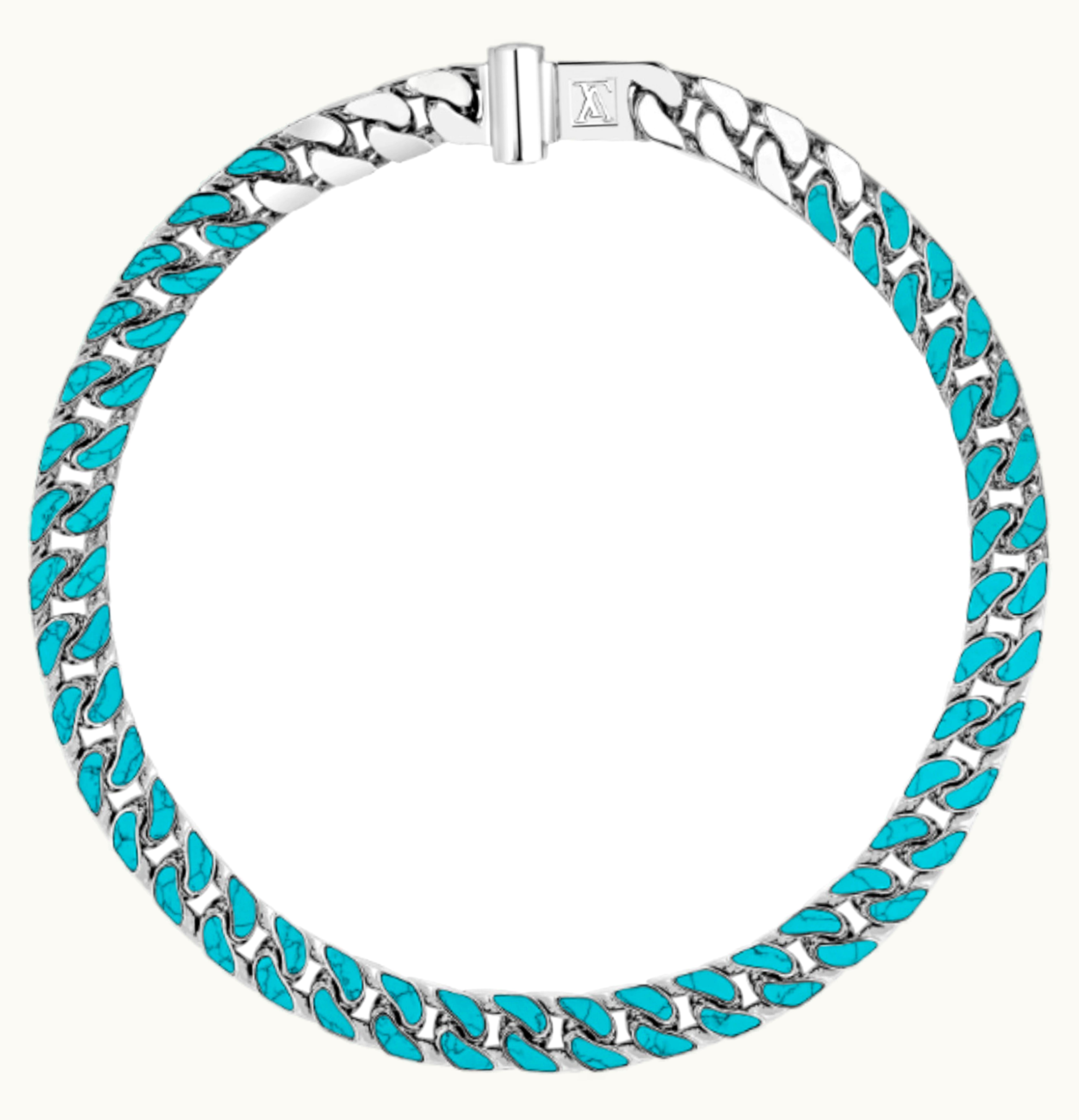 Louis Vuitton Louis Vuitton LV Stones Necklace Silver